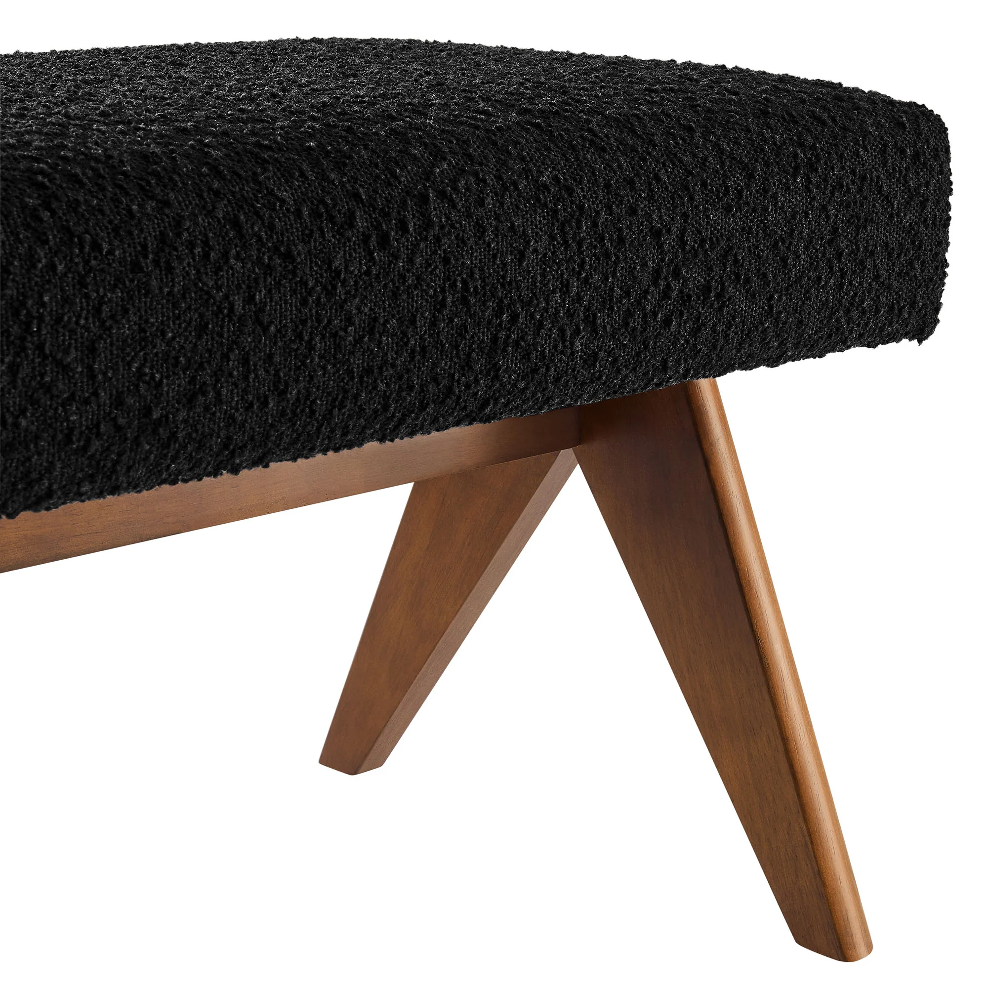 Lyra 63" Boucle Upholstered Bench by Modway - Image 5