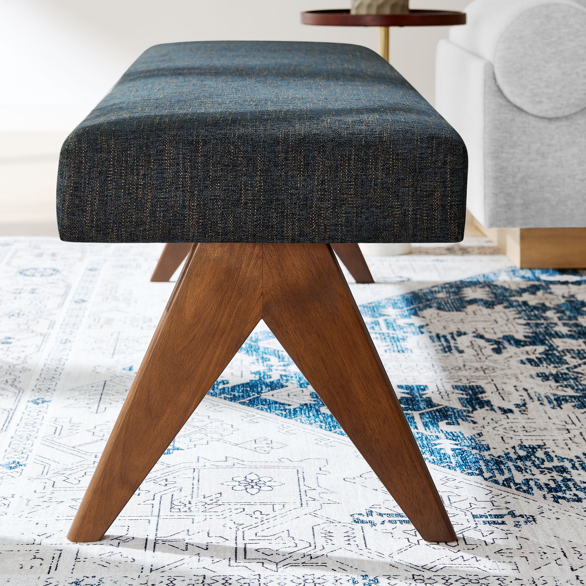 Lyra 63" Fabric Upholstered Bench by Modway - Image 14