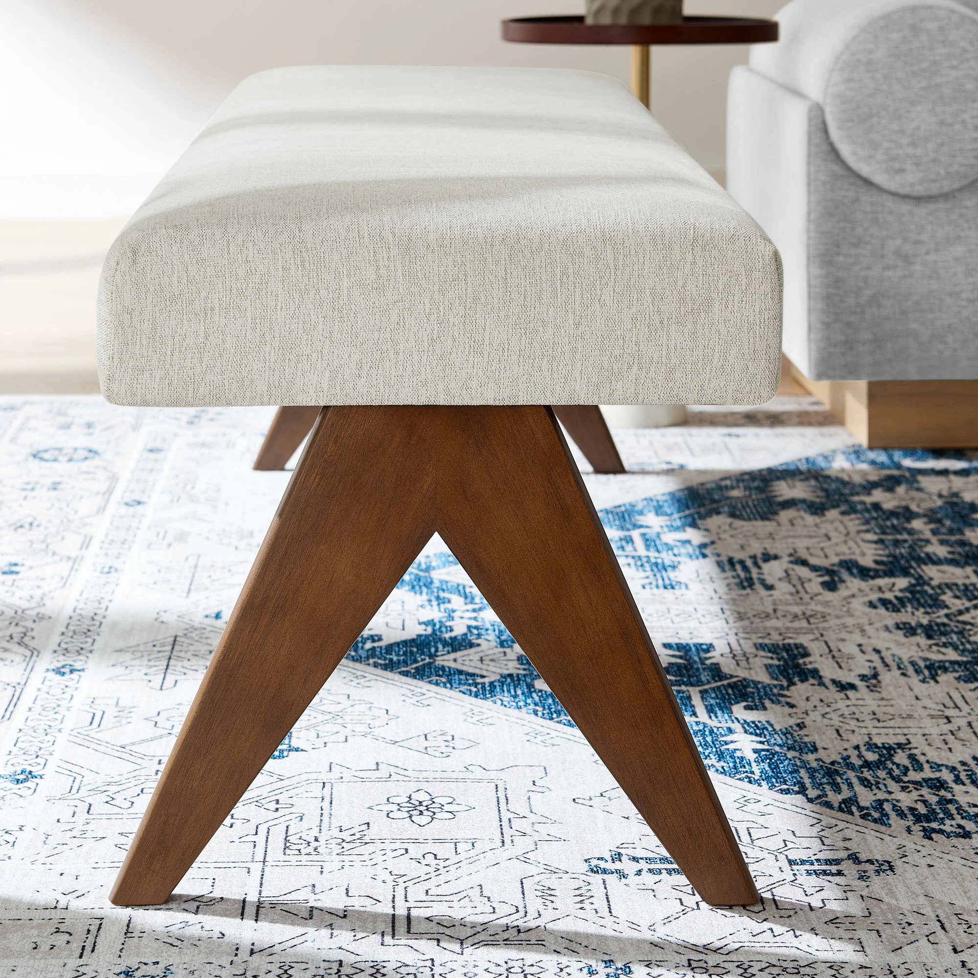 Lyra 63" Fabric Upholstered Bench by Modway - Image 23