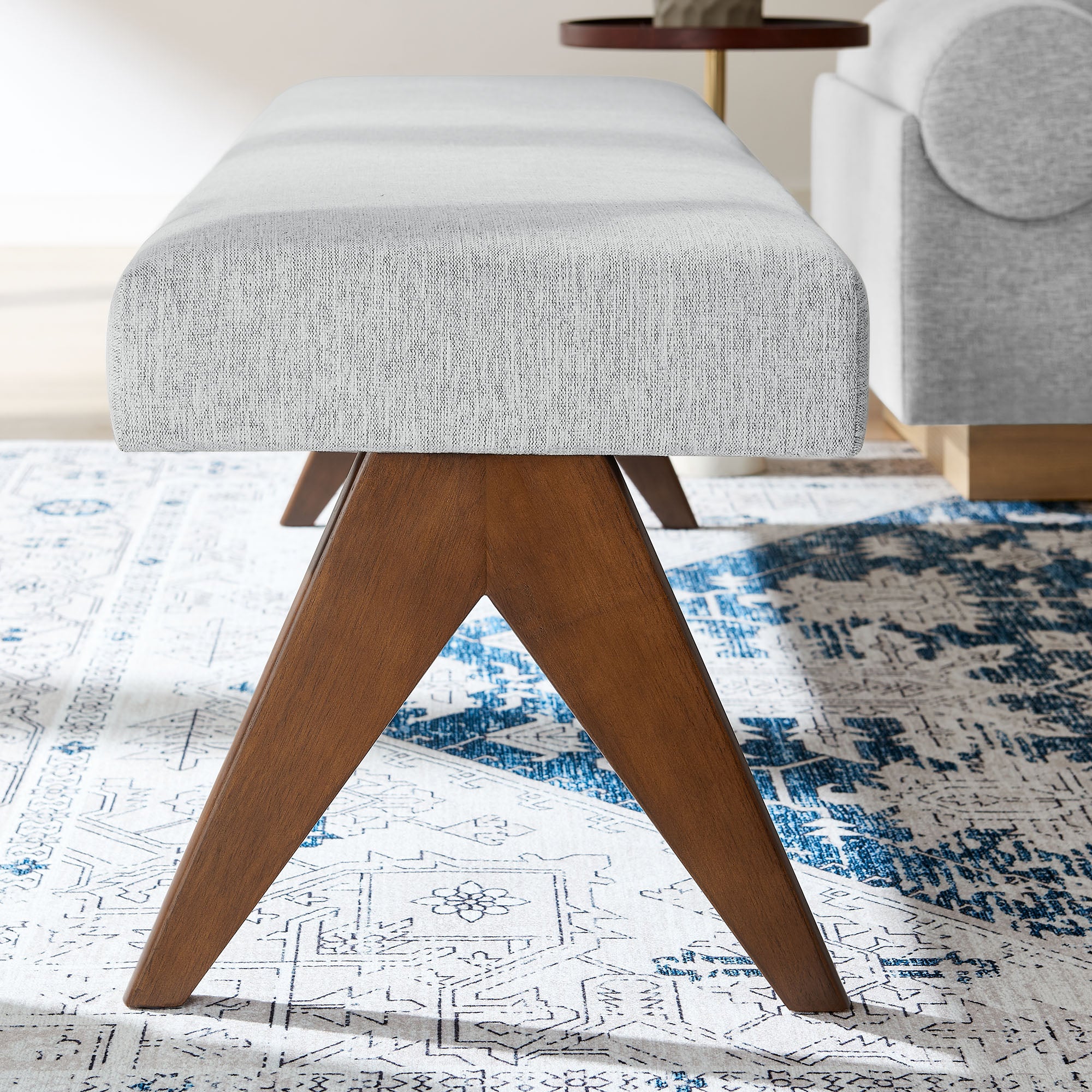 Lyra 63" Fabric Upholstered Bench by Modway - Image 32
