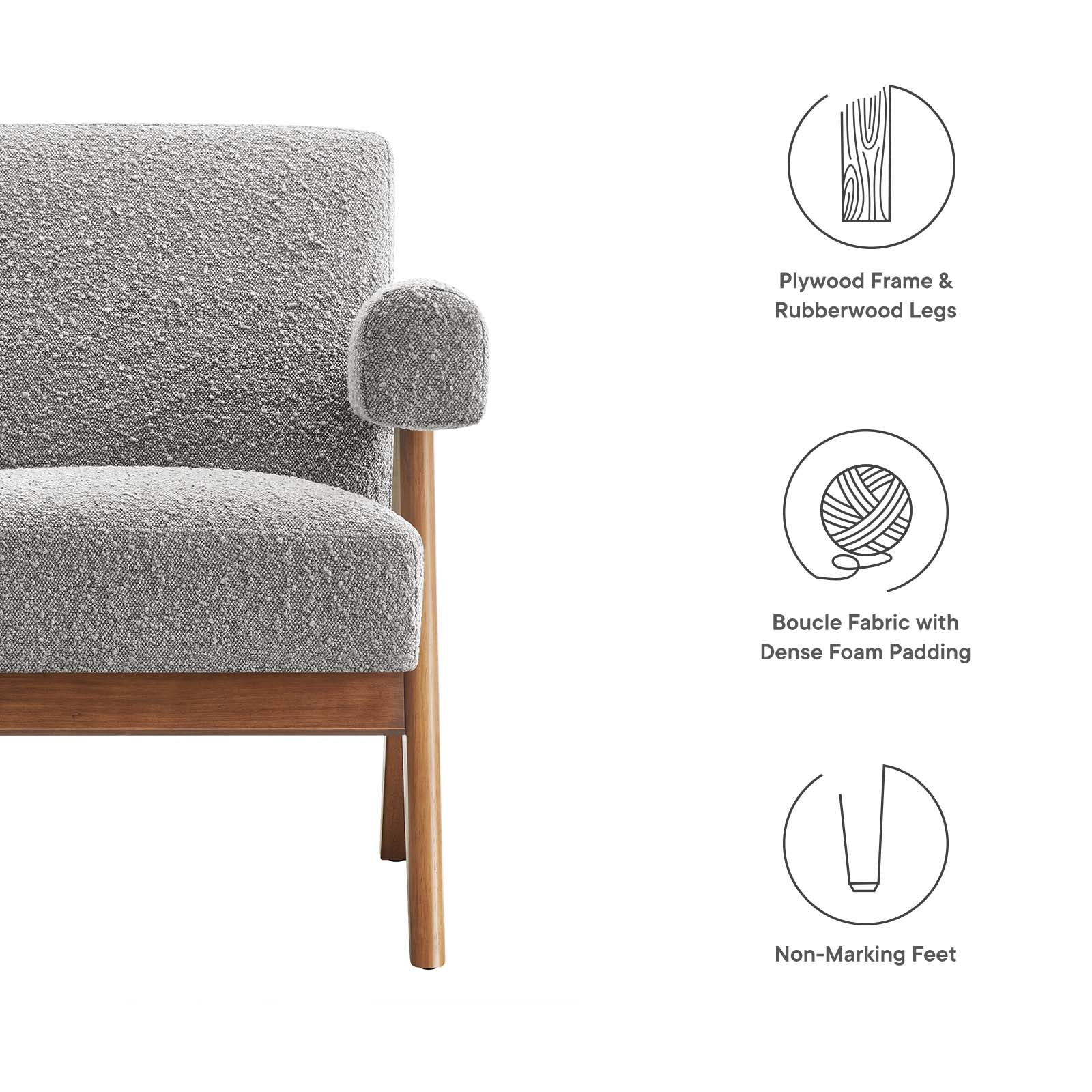 Lyra Boucle Fabric Armchair - Set of 2 By Modway - EEI-6703 - Image 23