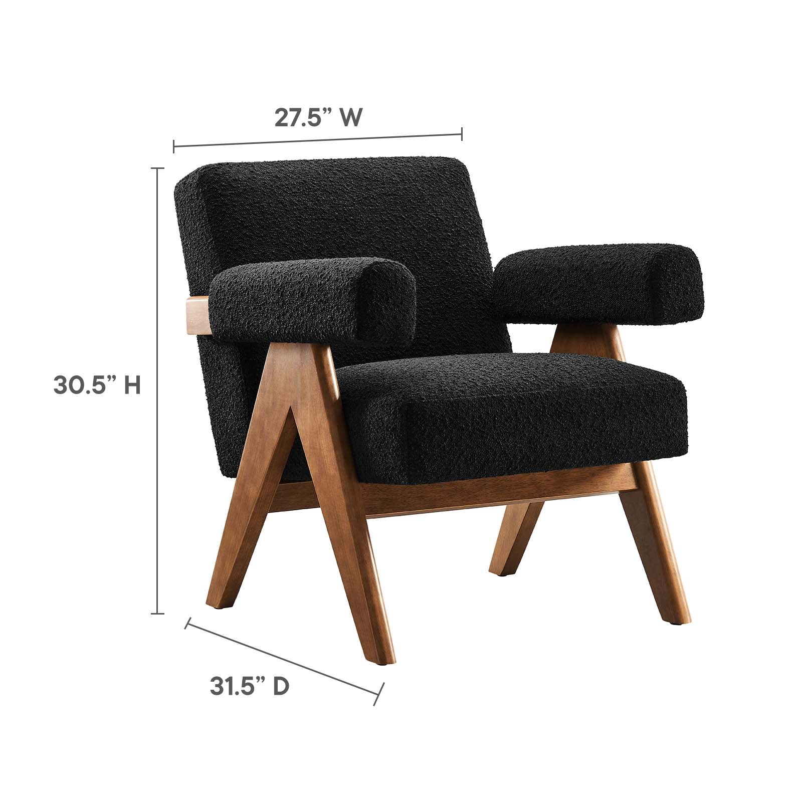 Lyra Boucle Fabric Armchair - Set of 2 By Modway - EEI-6703 - Image 8