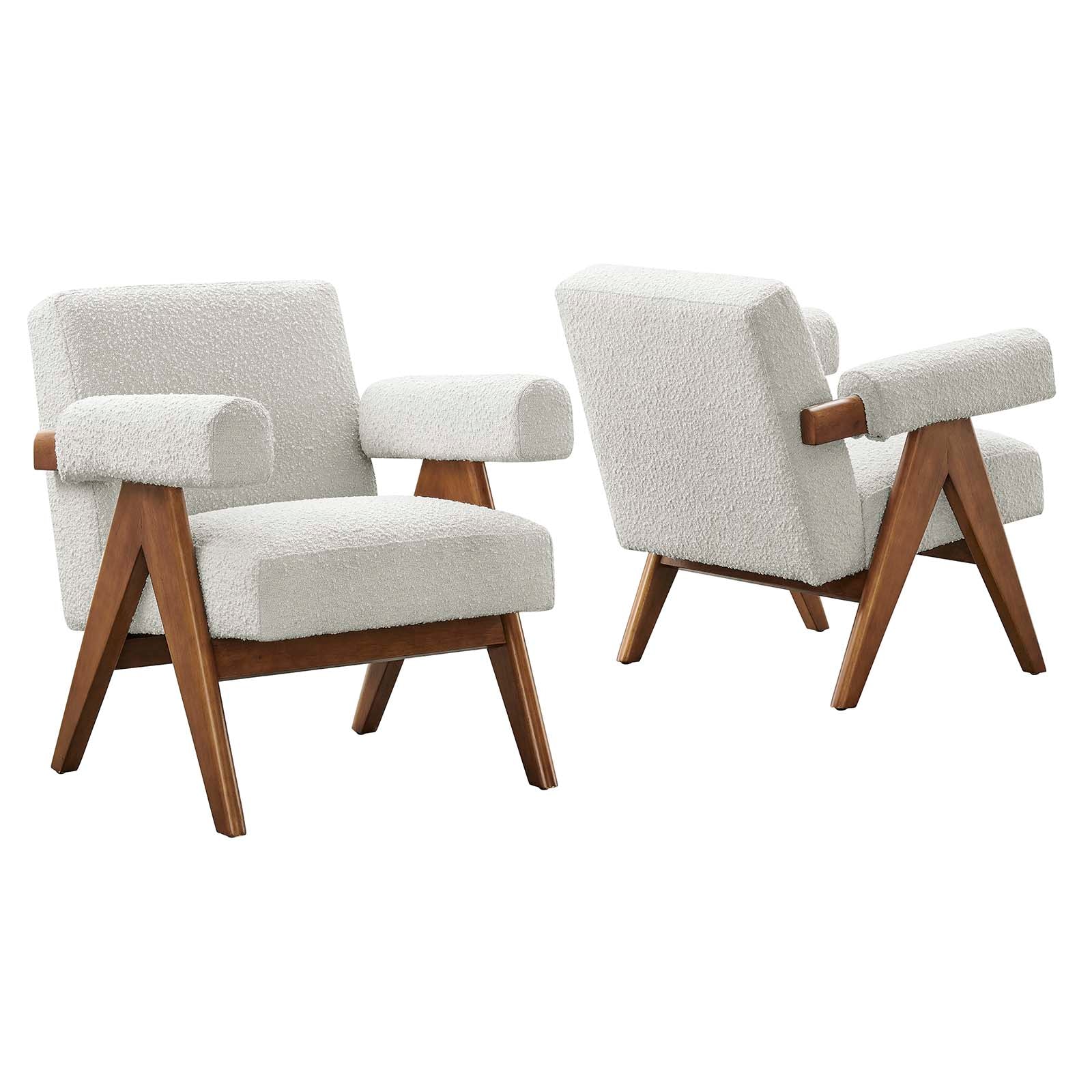 Lyra Boucle Fabric Armchair - Set of 2 By Modway - EEI-6703 - Image 9
