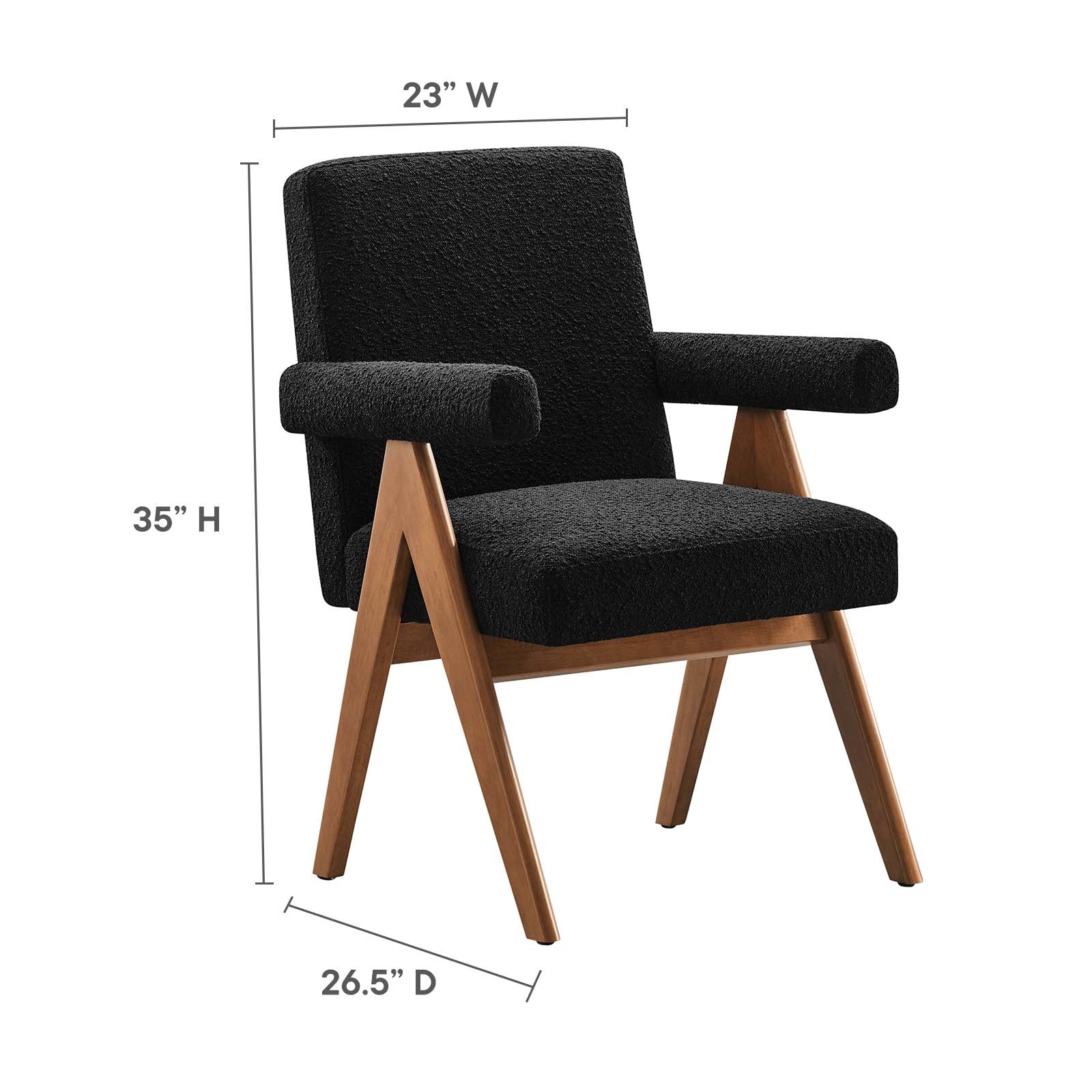 Lyra Boucle Fabric Dining Room Chair - Set of 2 By Modway - EEI-6506 - Image 9