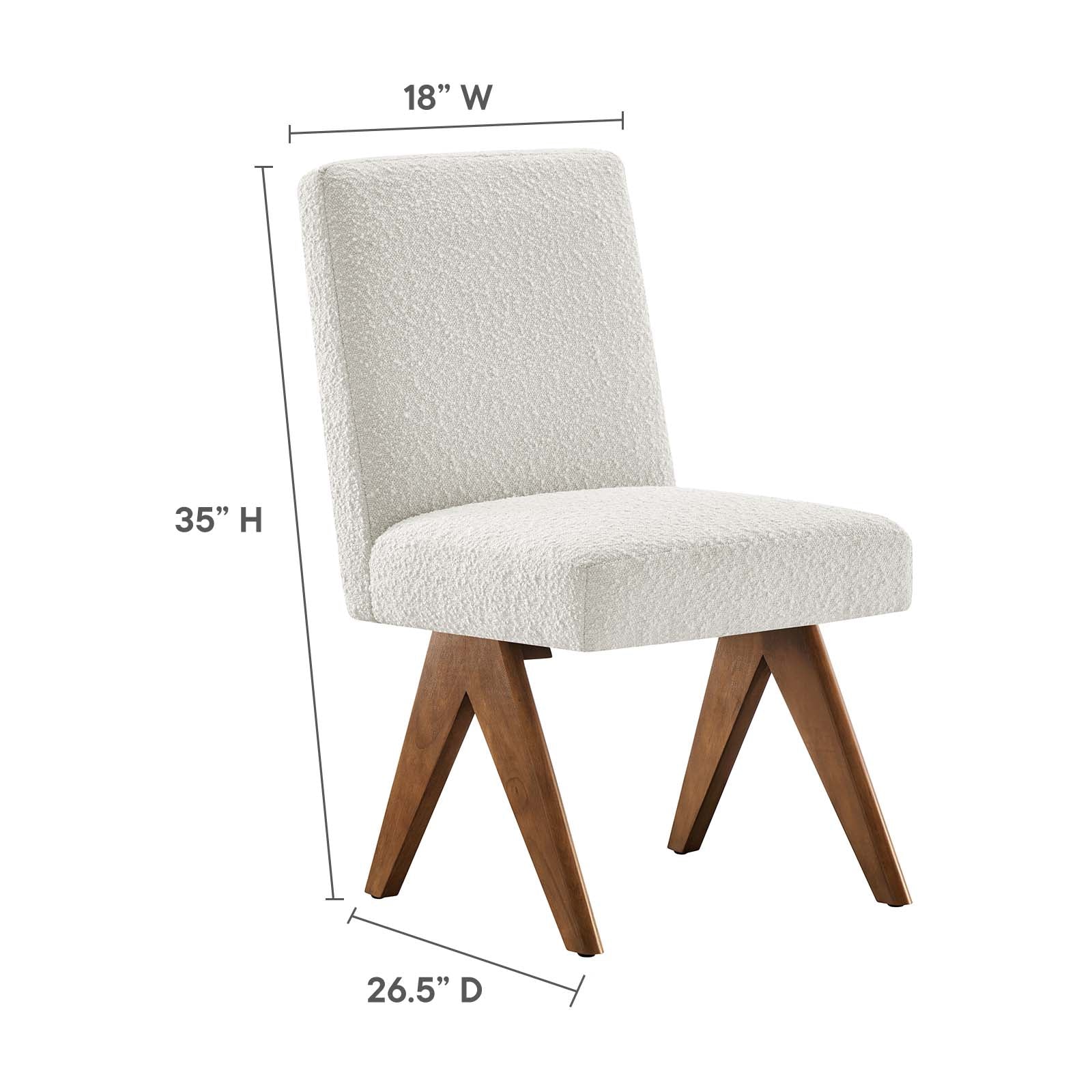 Lyra Boucle Fabric Dining Room Side Chair - Set of 2 By Modway - EEI-6508 - Image 18