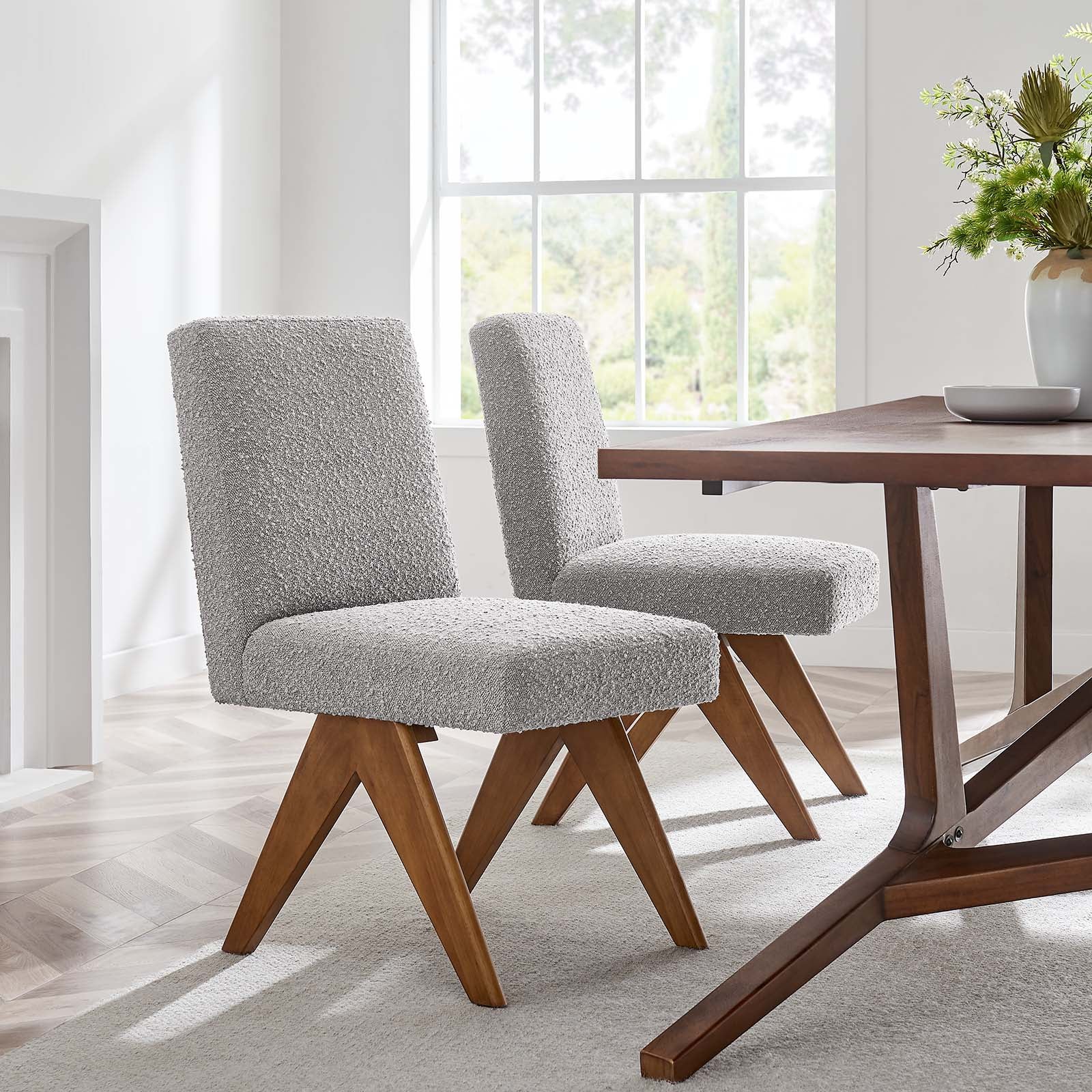 Lyra Boucle Fabric Dining Room Side Chair - Set of 2 By Modway - EEI-6508 - Image 20