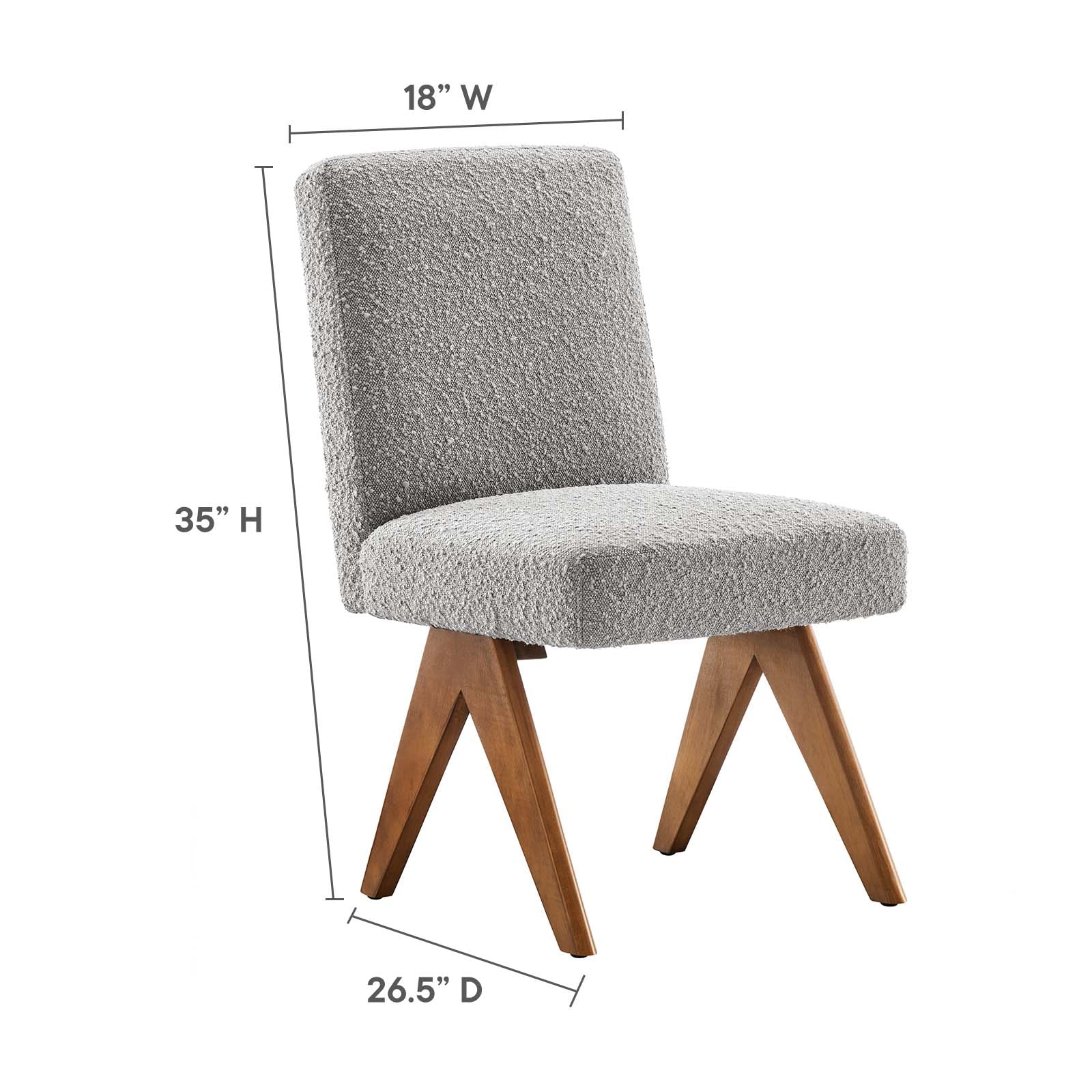 Lyra Boucle Fabric Dining Room Side Chair - Set of 2 By Modway - EEI-6508 - Image 27