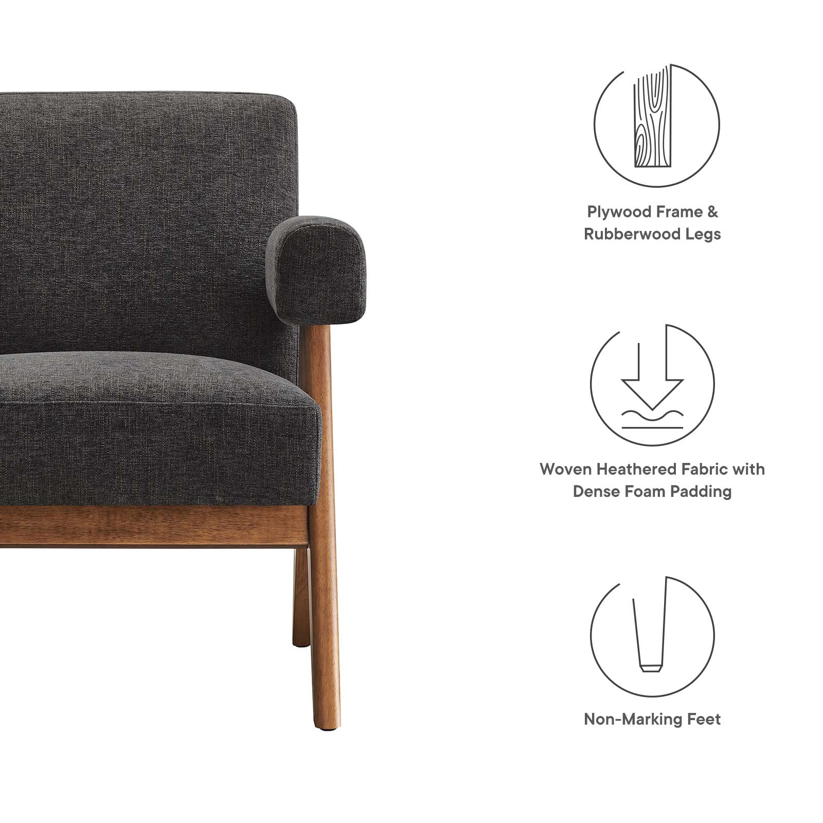 Lyra Fabric Armchair - Set of 2 By Modway - EEI-6704 - Image 7