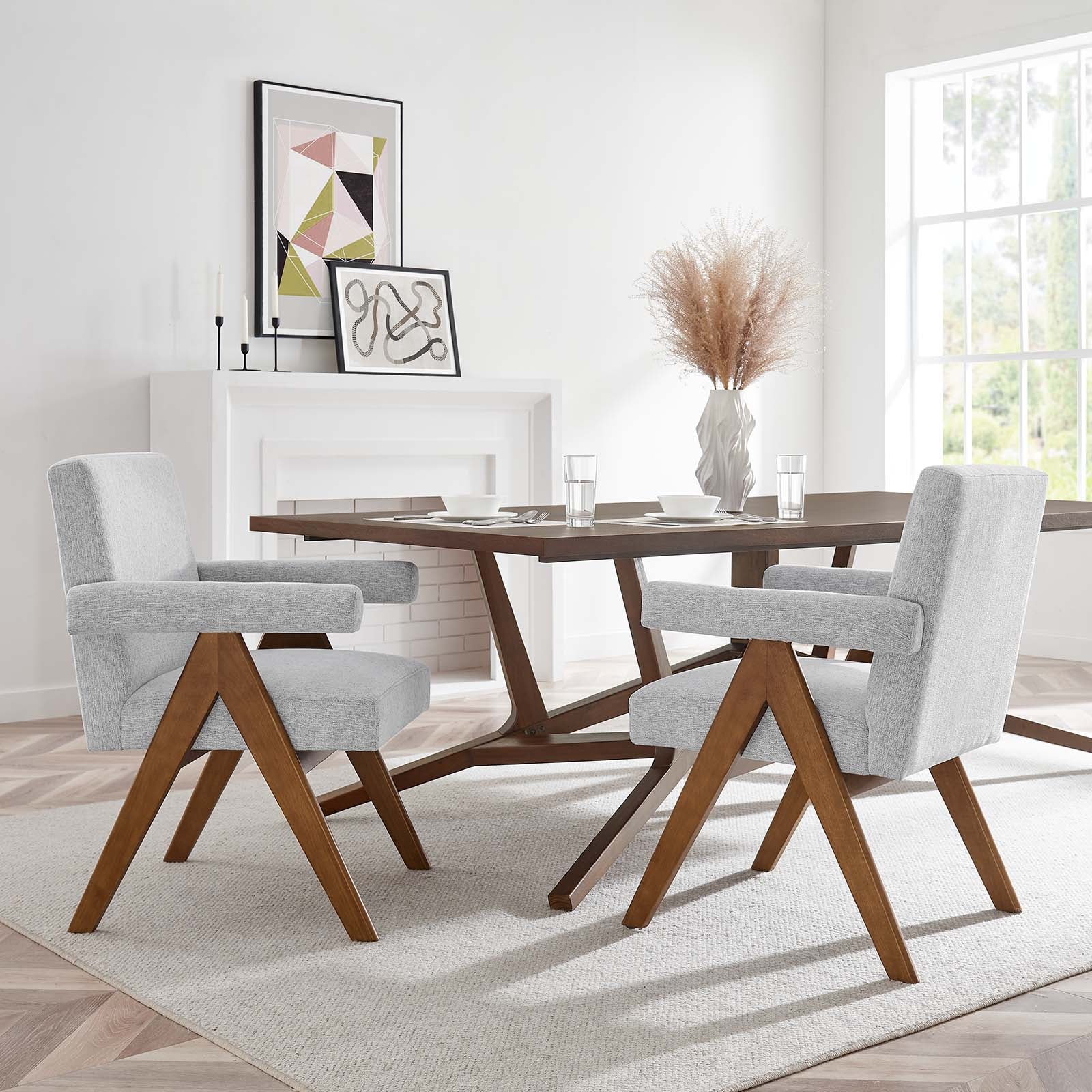 Lyra Fabric Dining Room Chair - Set of 2 By Modway - EEI-6507 - Image 29