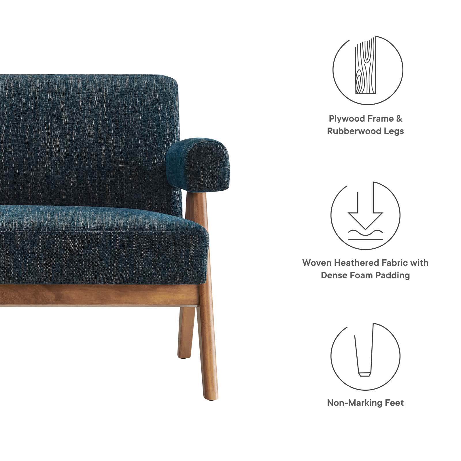 Lyra Fabric Loveseat By Modway - EEI-6505 - Image 14