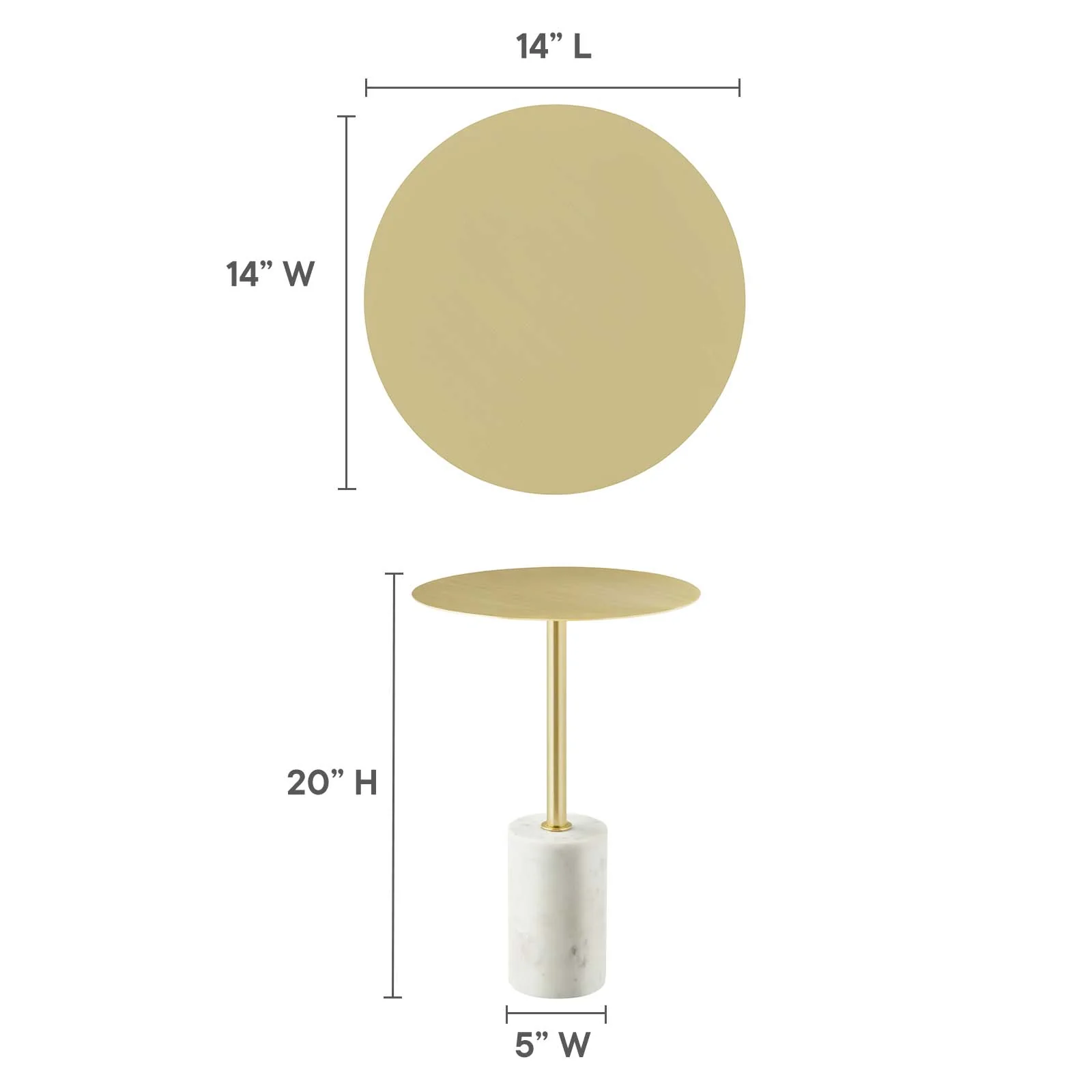 Lyric Round Side Table By Modway - EEI-6605 - Image 17