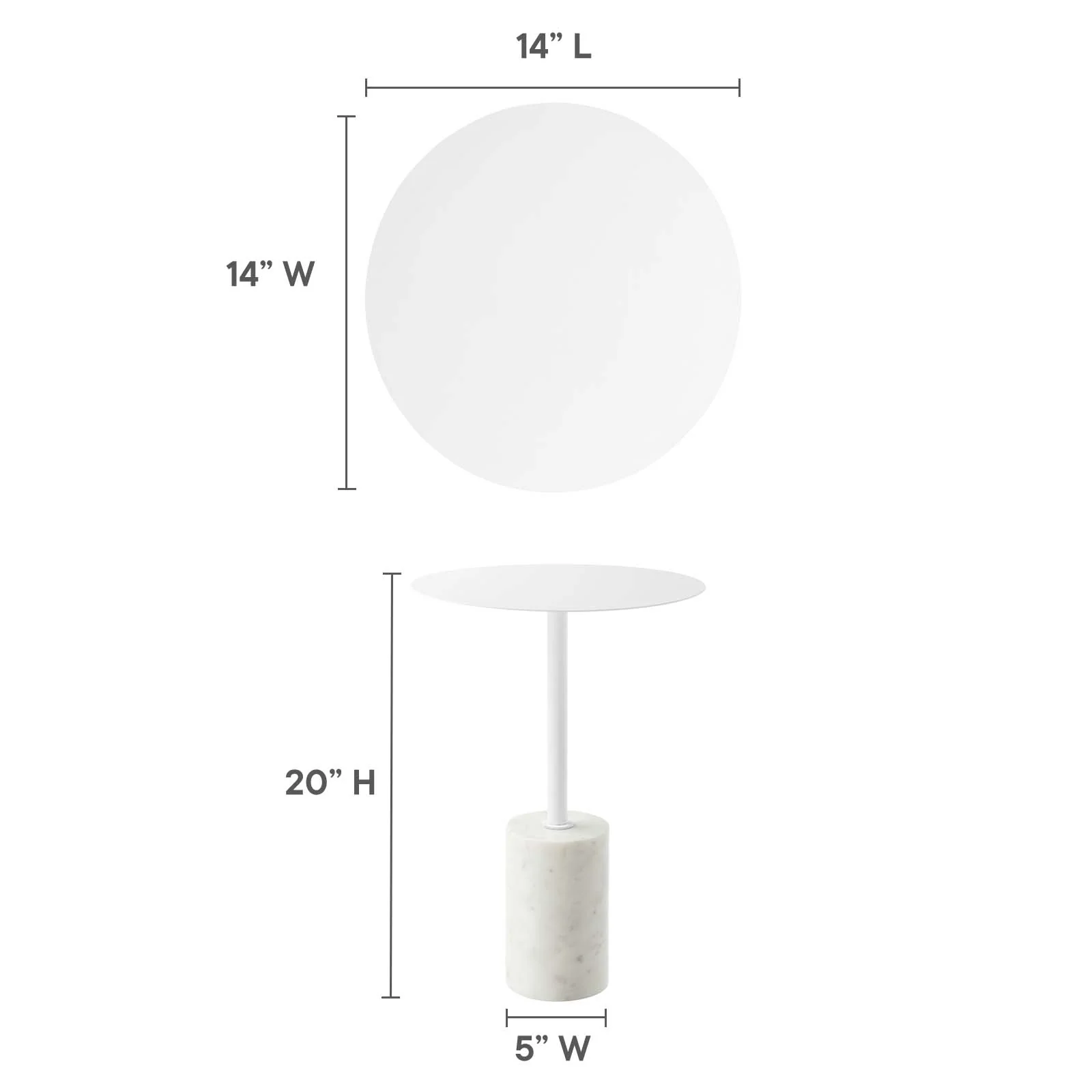 Lyric Round Side Table By Modway - EEI-6605 - Image 27