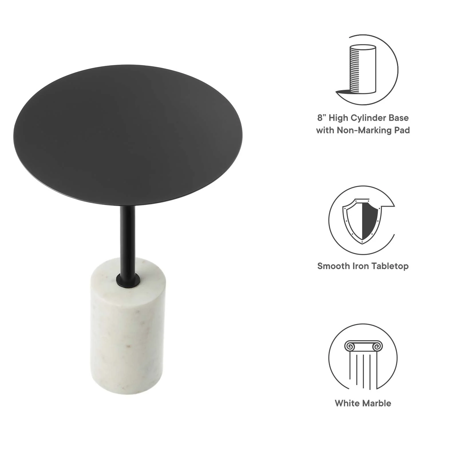 Lyric Round Side Table By Modway - EEI-6605 - Image 7