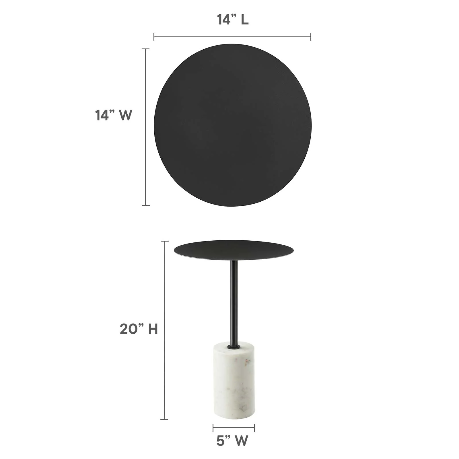 Lyric Round Side Table By Modway - EEI-6605 - Image 8