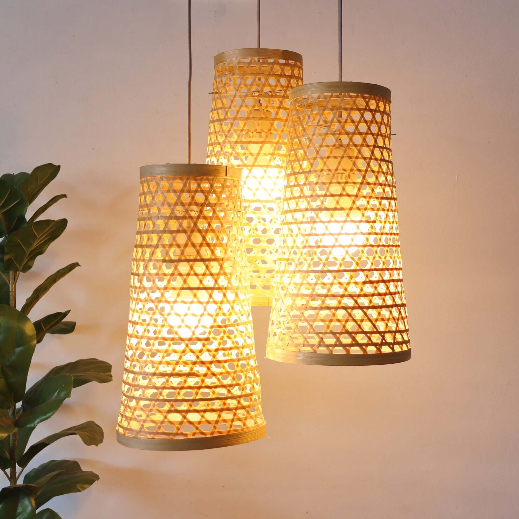 Ma Thu Son - Bamboo Pendant Light Shade By Thaihome - Image 2