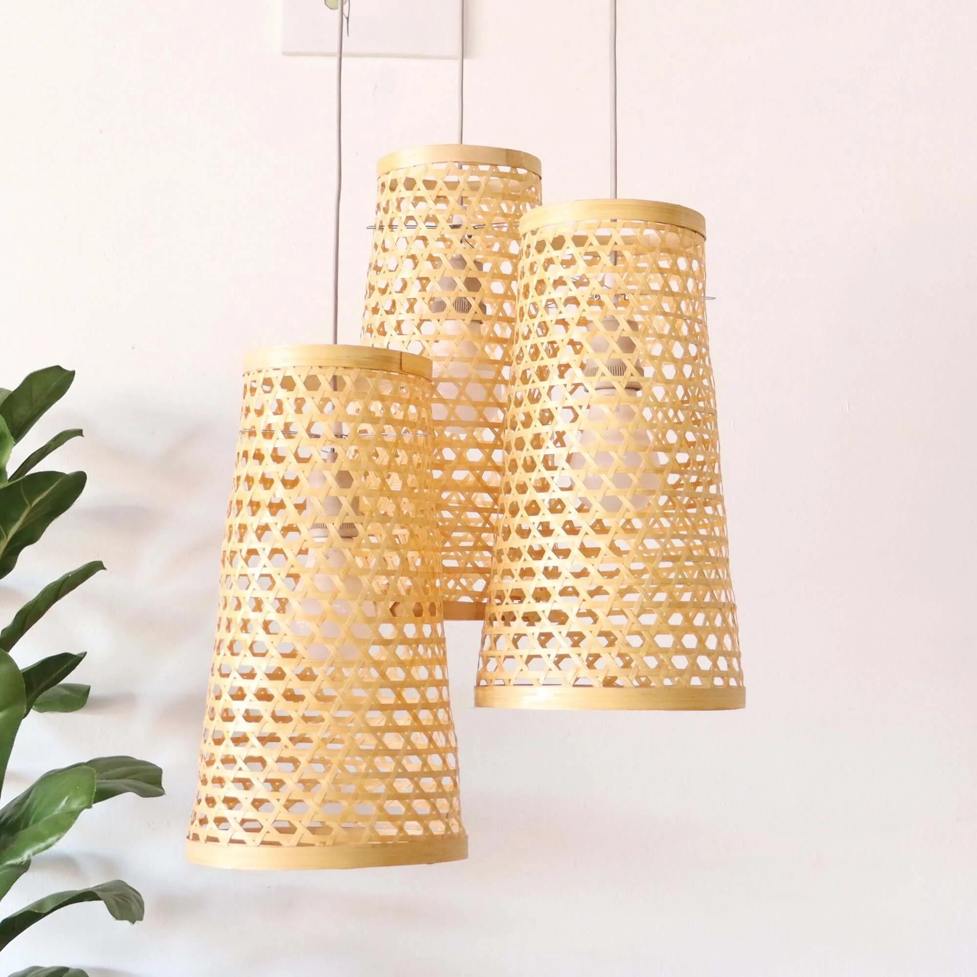 Ma Thu Son - Bamboo Pendant Light Shade By Thaihome - Image 3