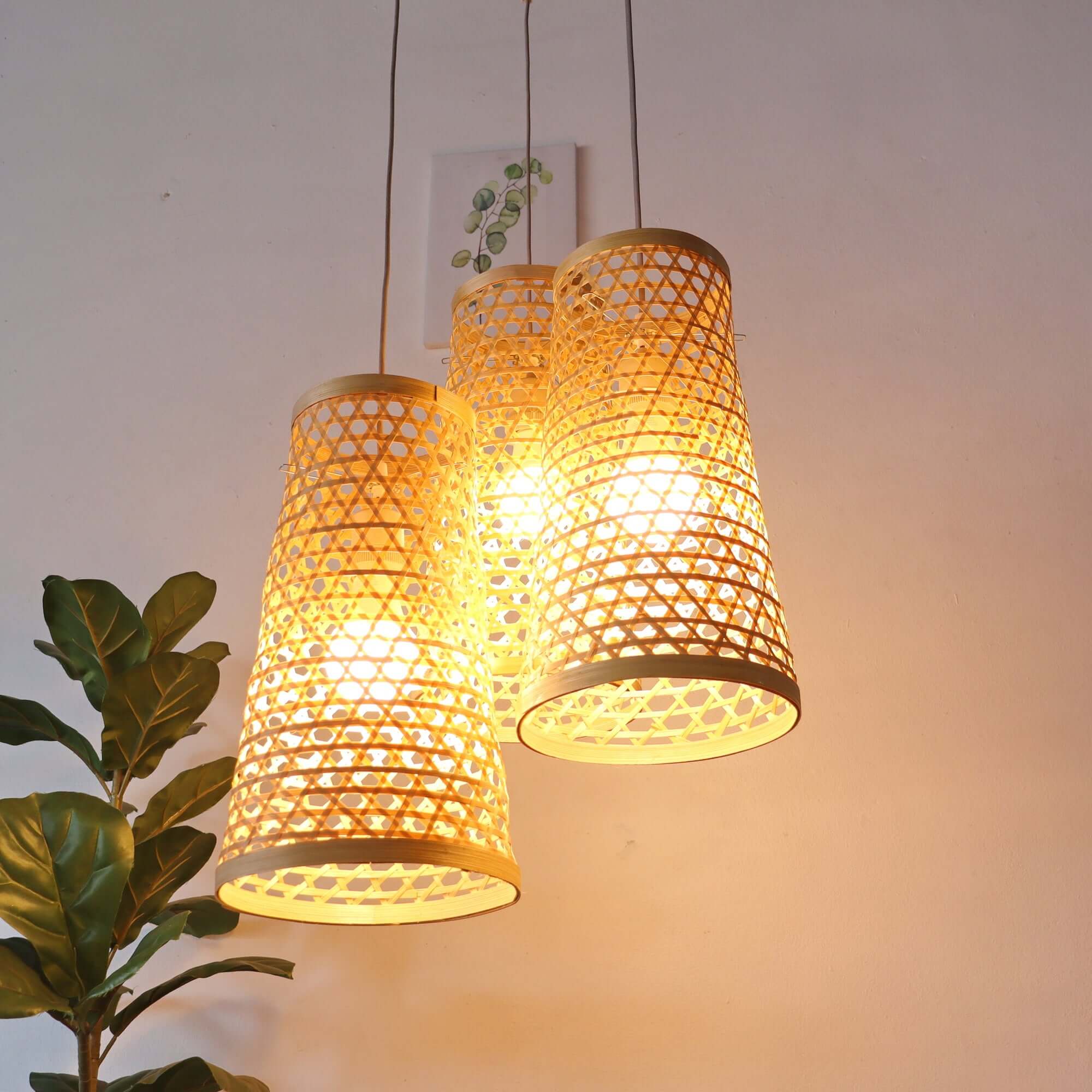 Ma Thu Son - Bamboo Pendant Light Shade By Thaihome - Image 6