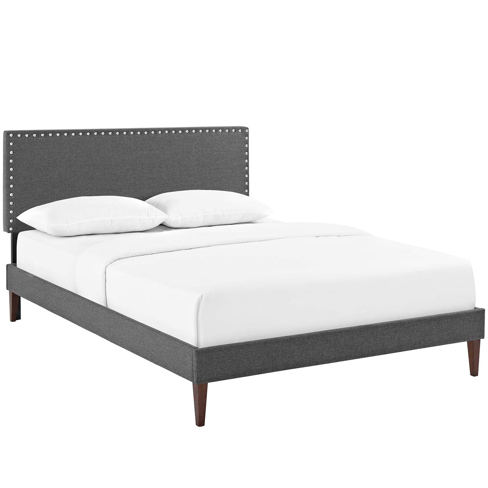 Macie Full Fabric Platform Bed with Squared Tapered Legs By Modway - MOD-5969 - Image 2
