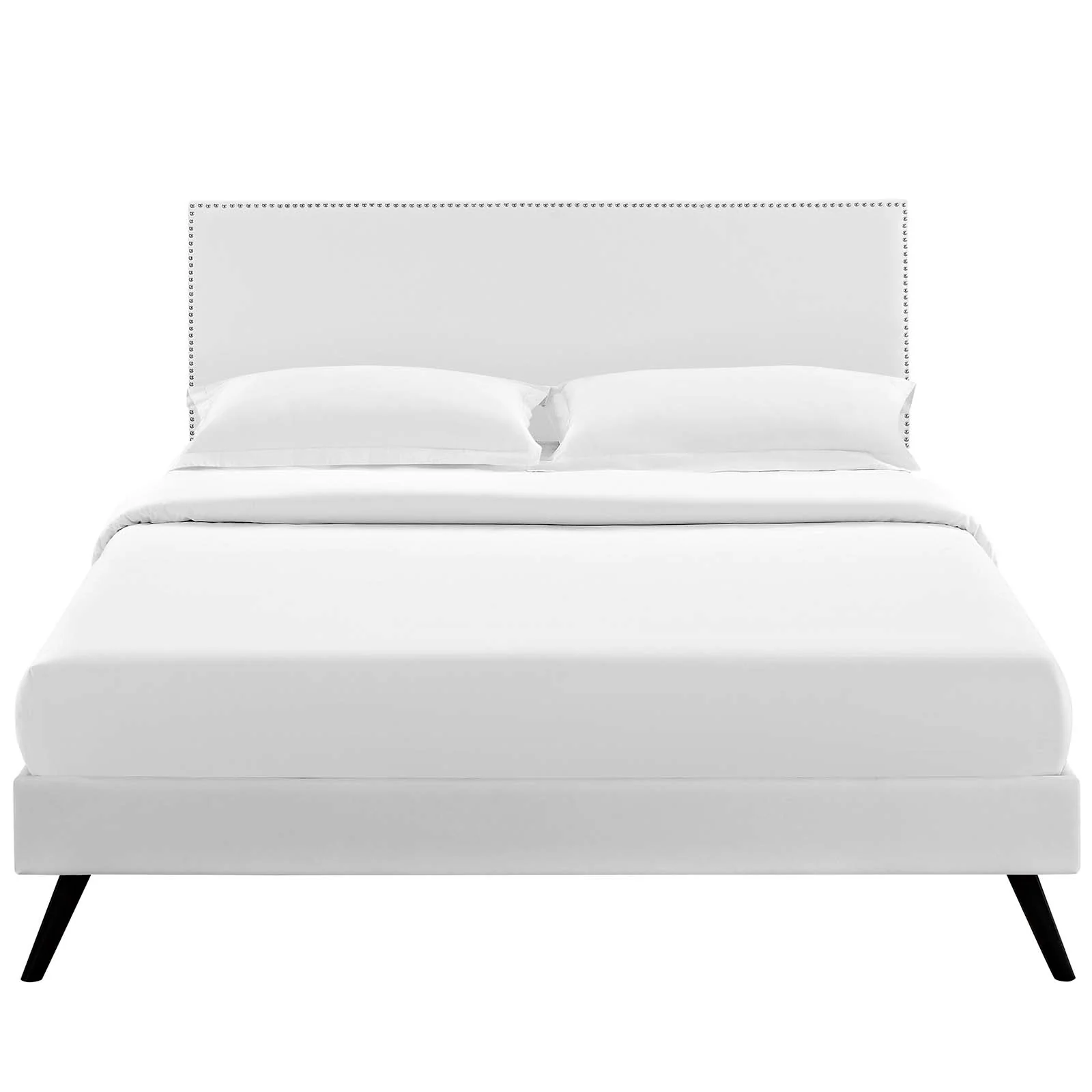 Macie Full Vinyl Platform Bed with Round Splayed Legs By Modway - MOD-5960 - Image 5