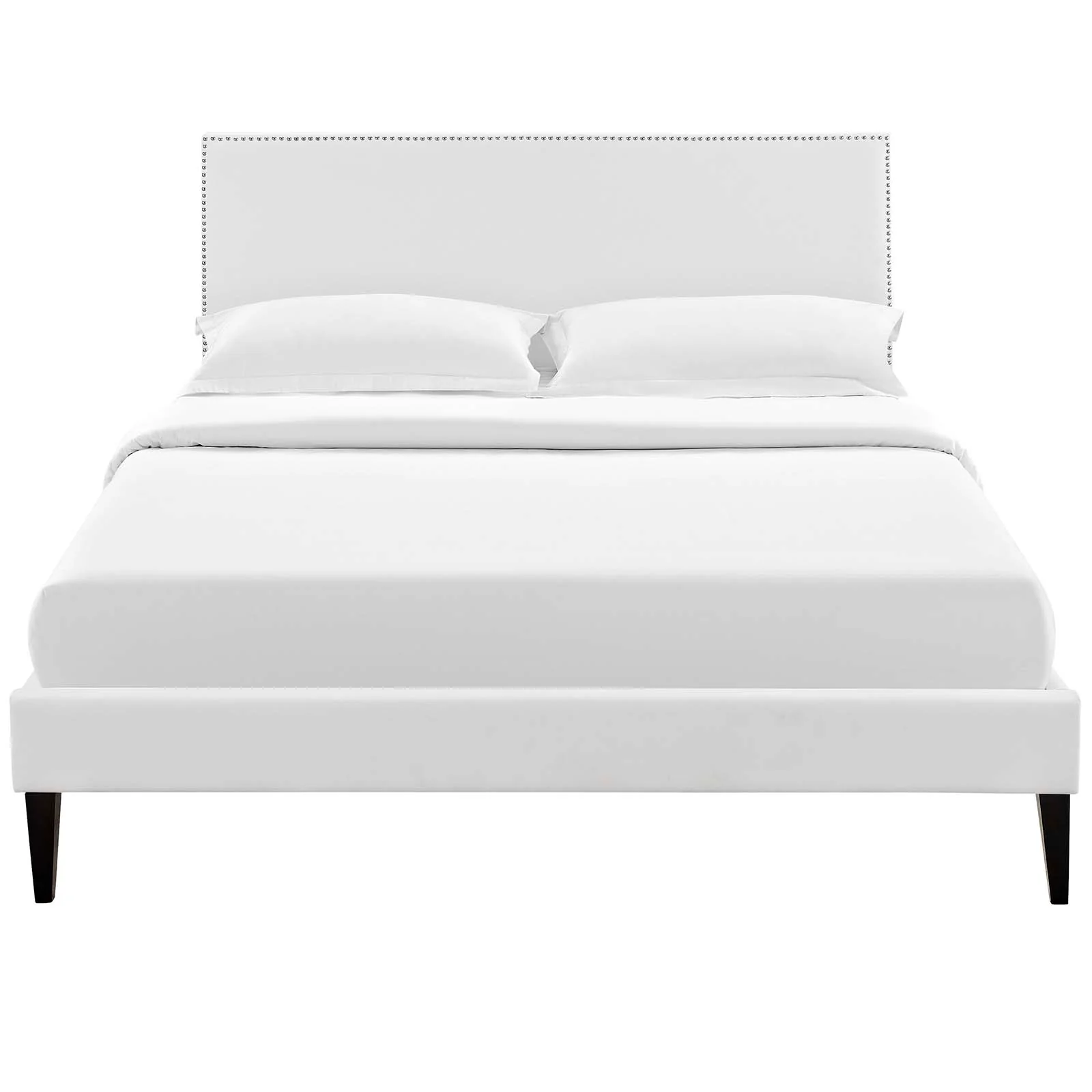 Macie Queen Vinyl Platform Bed with Squared Tapered Legs By Modway - MOD-5970 - Image 5