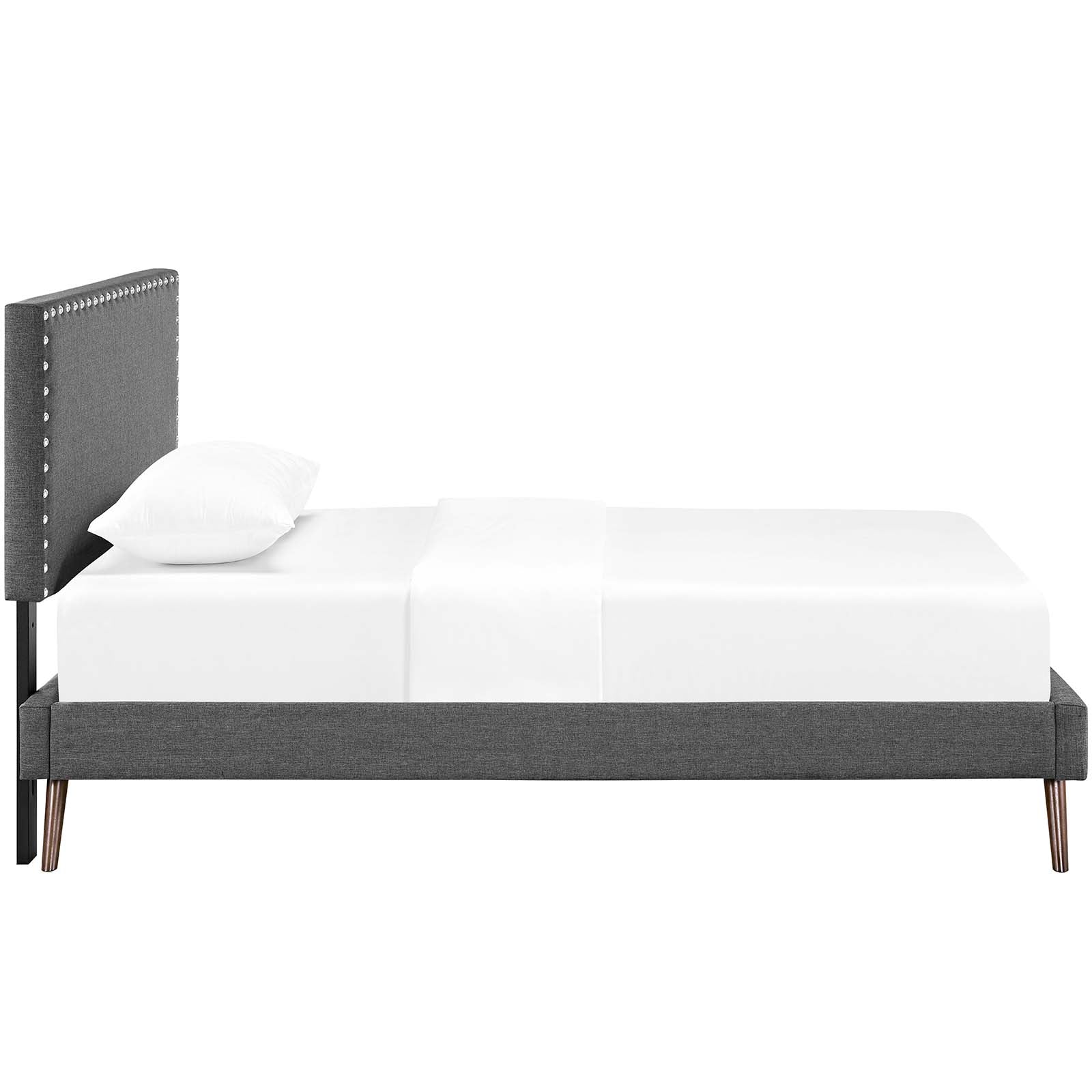 Macie Twin Fabric Platform Bed with Round Splayed Legs By Modway - MOD-5959 - Image 4