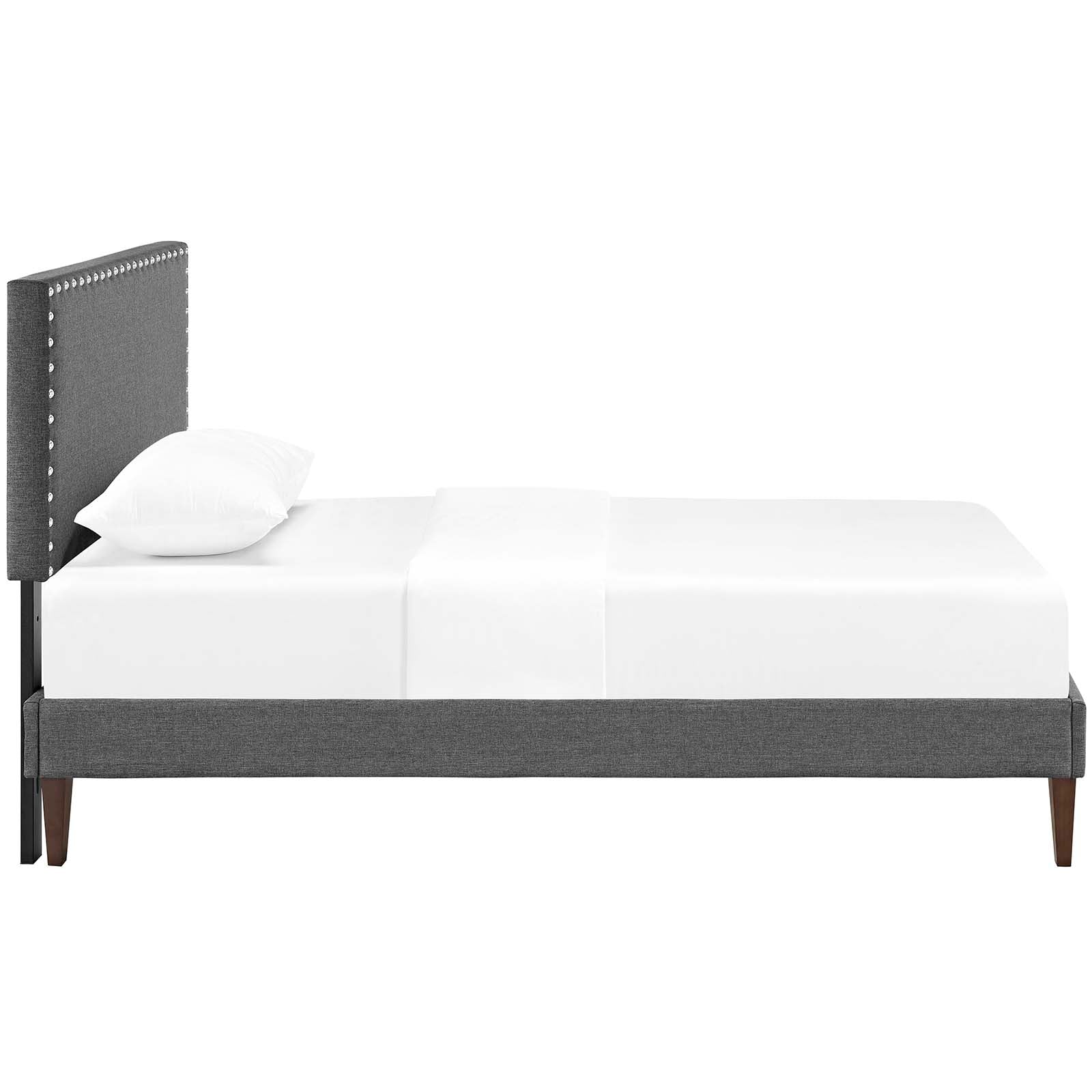 Macie Twin Fabric Platform Bed with Squared Tapered Legs By Modway - MOD-5967 - Image 4