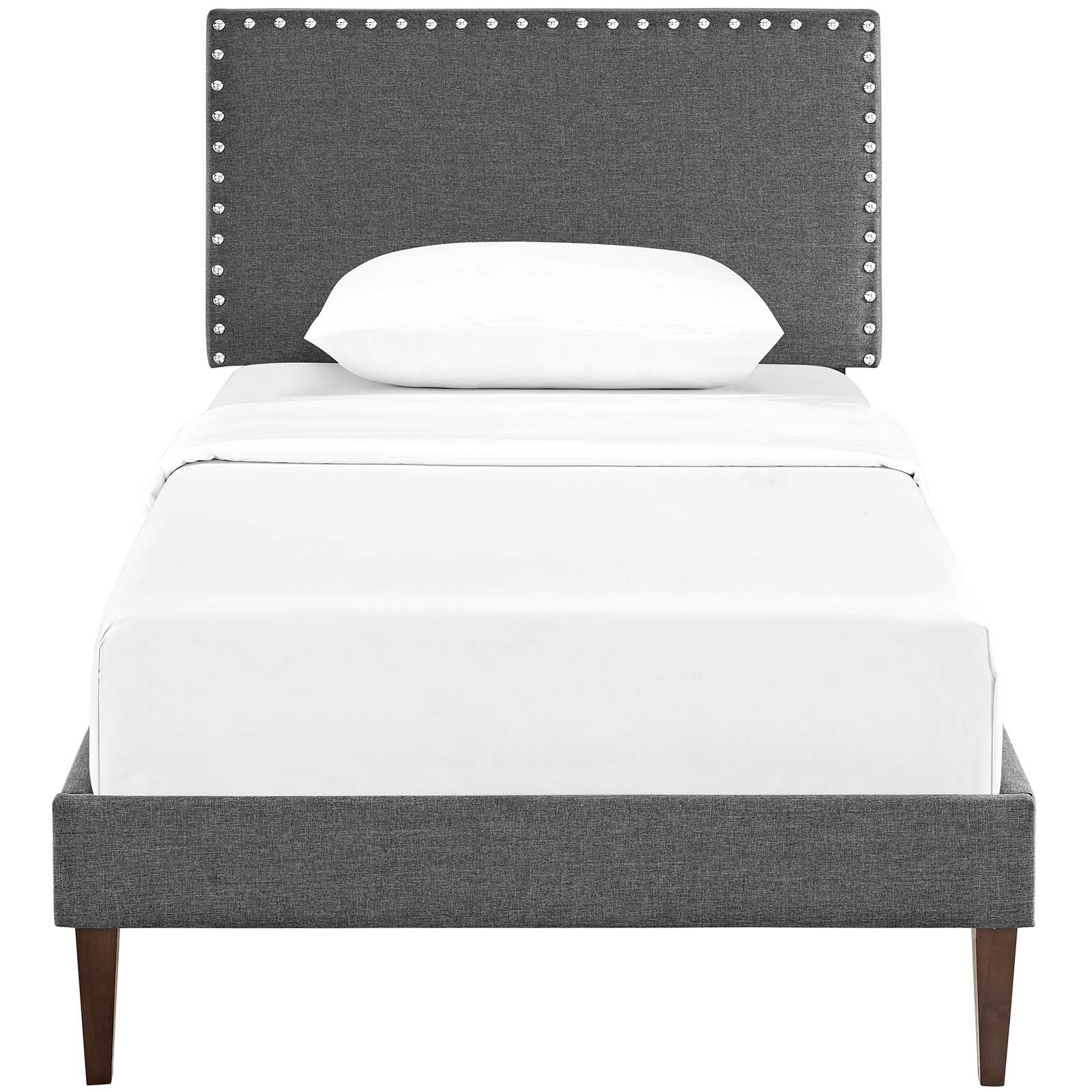 Macie Twin Fabric Platform Bed with Squared Tapered Legs By Modway - MOD-5967 - Image 5