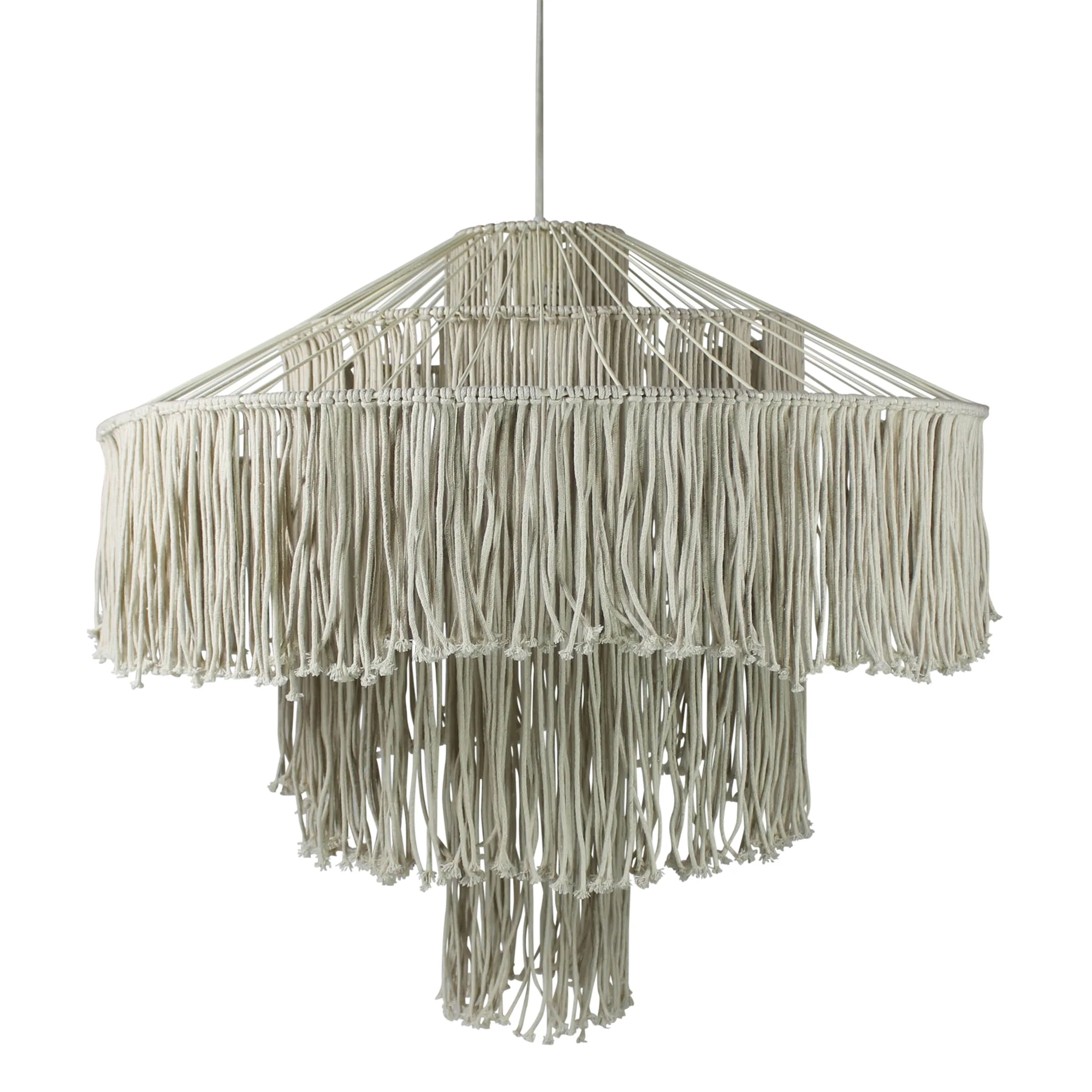 Macrame Fringe Pendant By HomArt - Image 2
