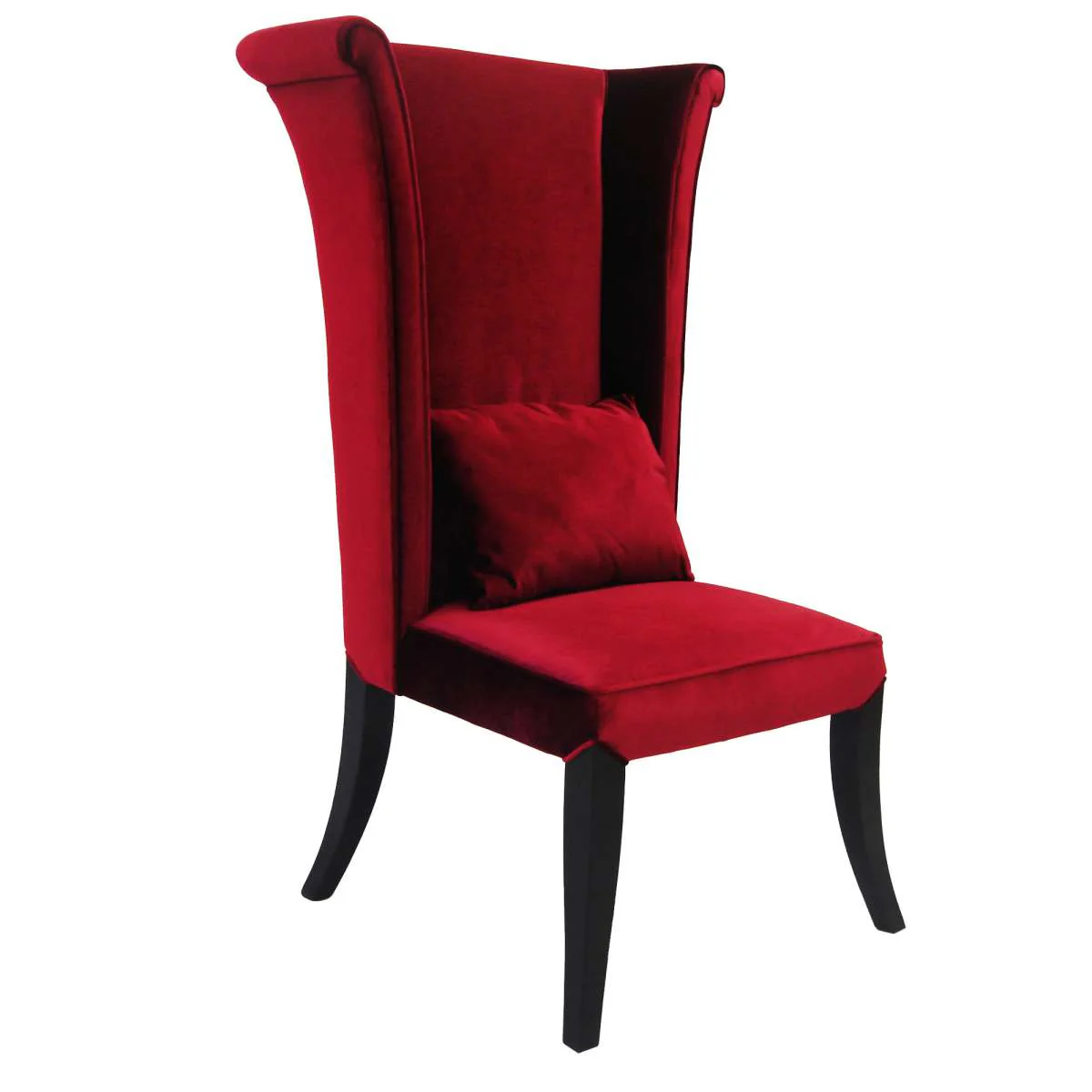 Mad Hatter Dining Chair In Black Rich Velvet By Armen Living - Image 11