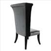 Mad Hatter Dining Chair In Black Rich Velvet By Armen Living - Image 5