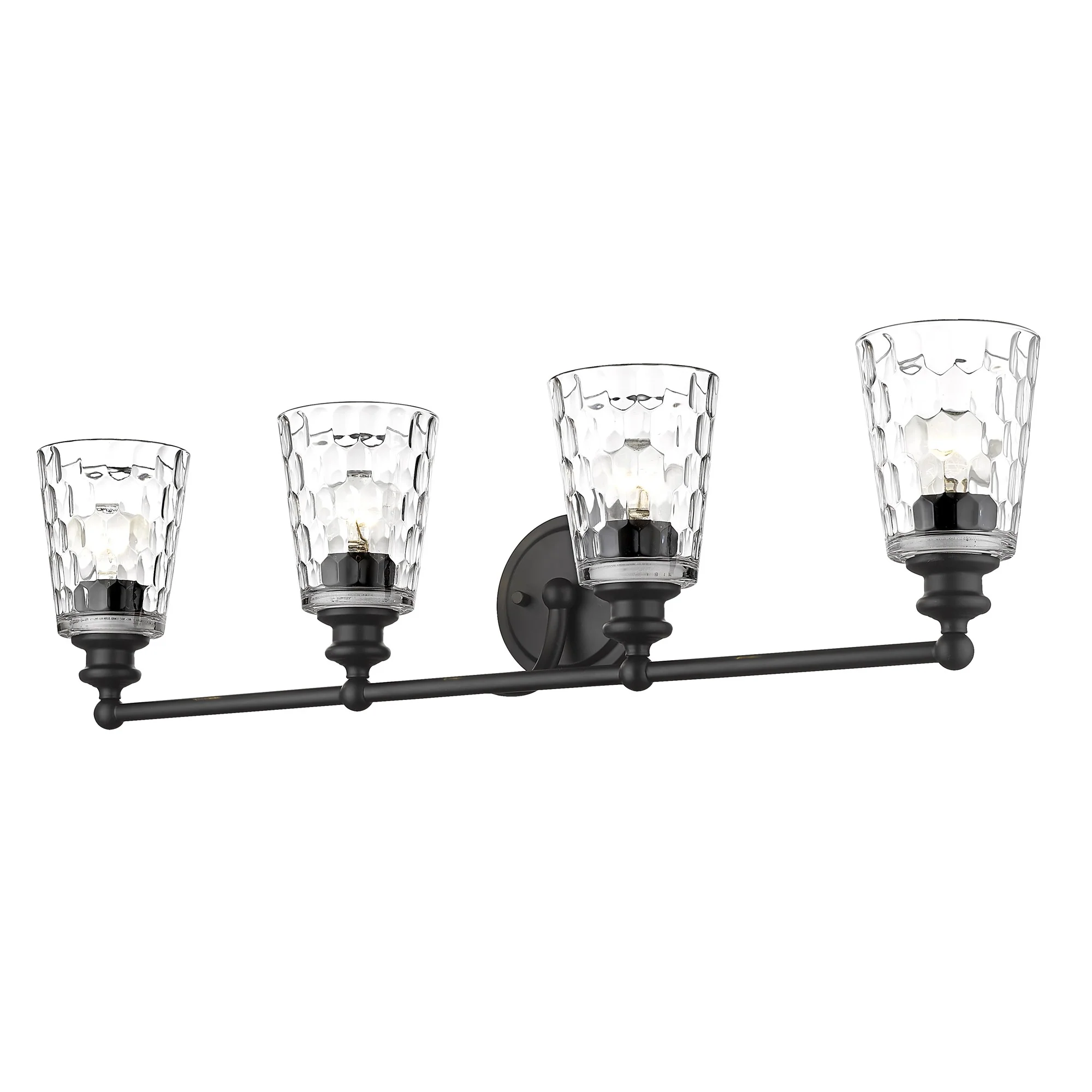 Mae 4-Light Matte Black Vanity By Homeroots - Image 2