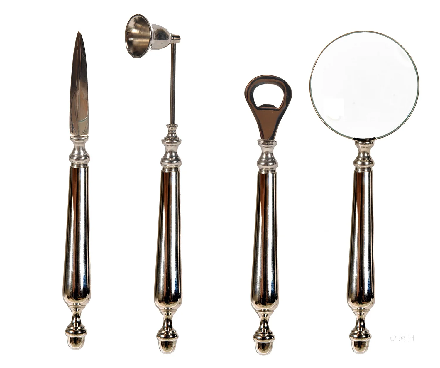 Magnifying glassLetter openerBottle openerand a Candle snuffer Functional Decor By Homeroots - Image 2