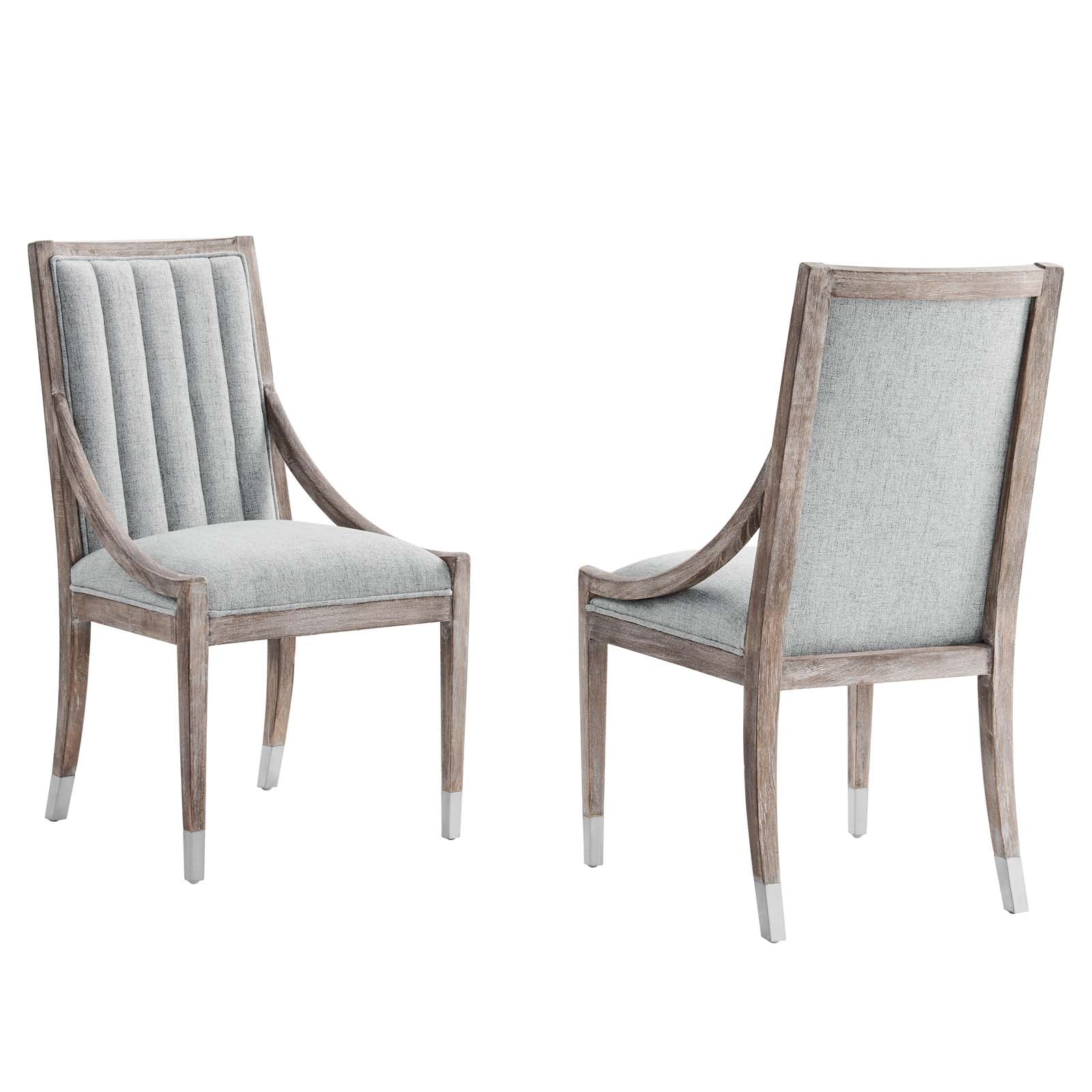 Maison French Vintage Tufted Fabric Dining Armchairs Set of 2 By Modway - EEI-6624 - Image 10