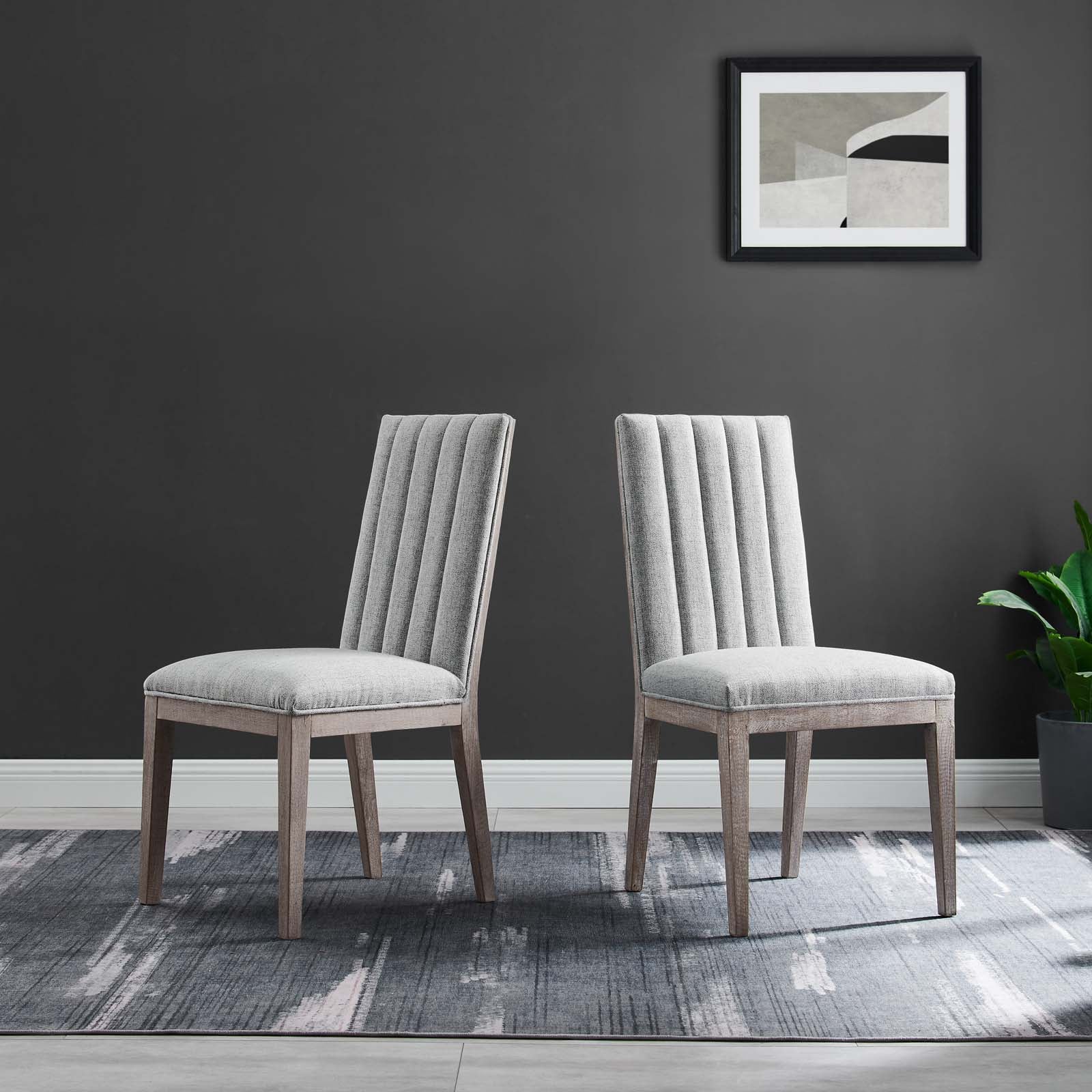 Maisonette French Vintage Tufted Fabric Dining Side Chairs Set of 2 By Modway - EEI-6623 - Image 8