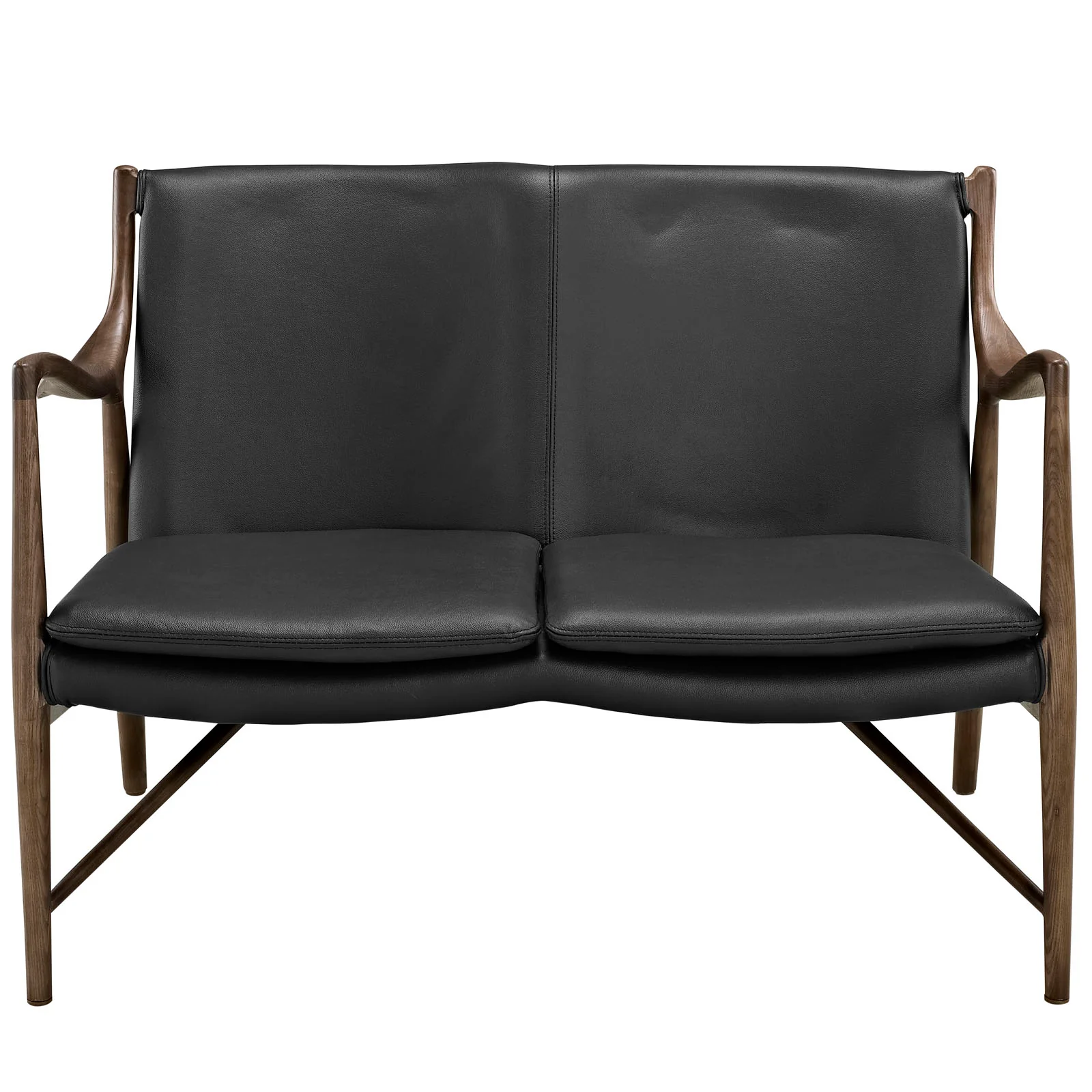 Makeshift Leather Loveseat By Modway - EEI-1664 - Image 2