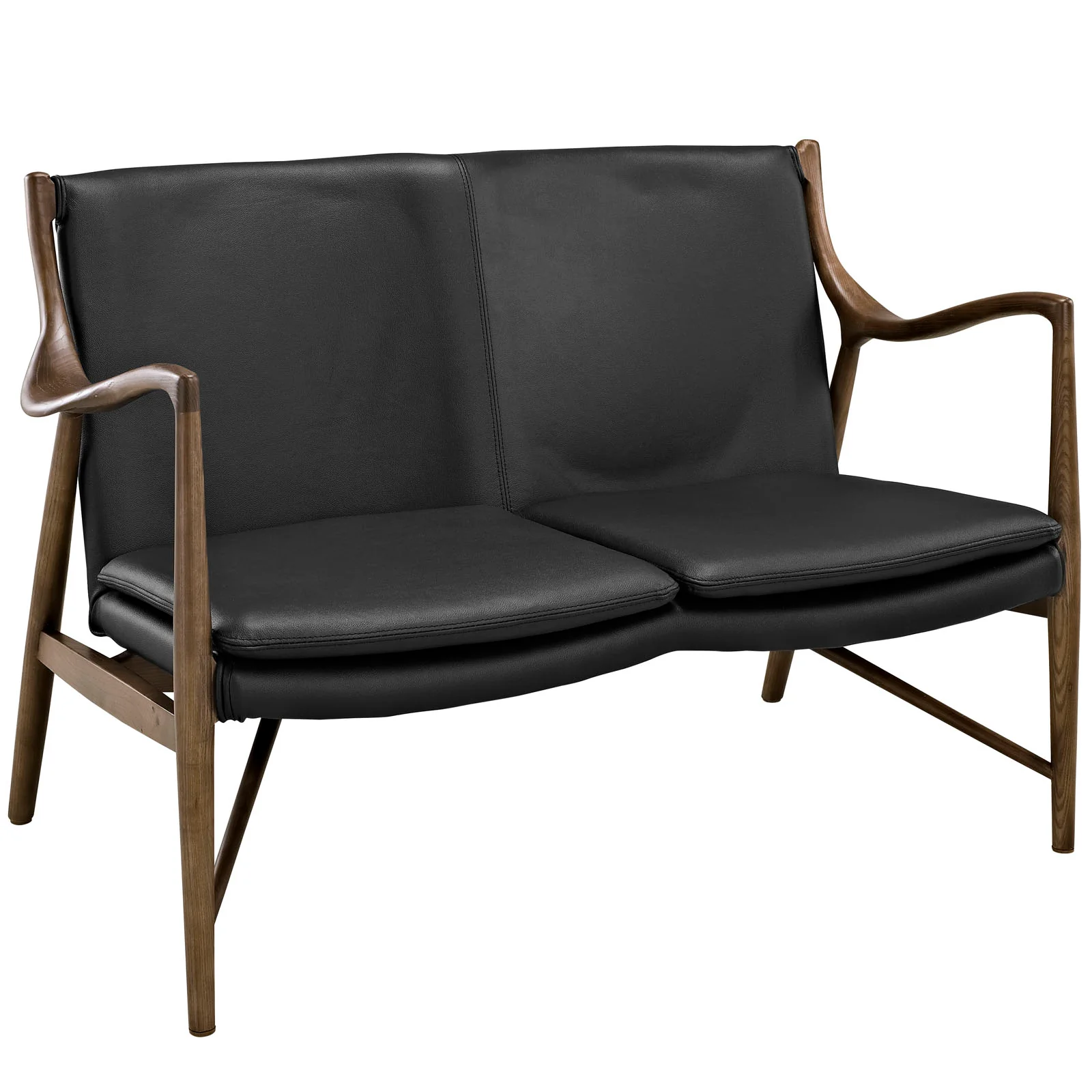 Makeshift Leather Loveseat By Modway - EEI-1664 - Image 3