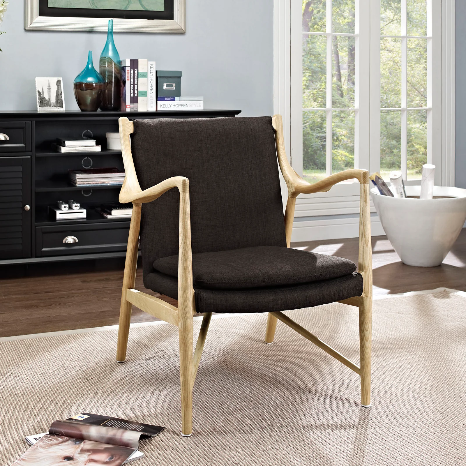 Makeshift Upholstered Fabric Lounge Chair By Modway - EEI-1440 - Image 5