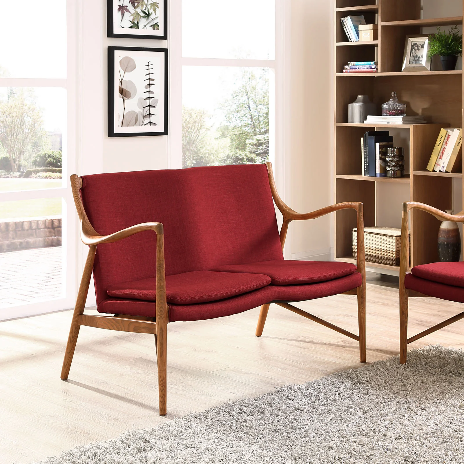 Makeshift Upholstered Fabric Loveseat By Modway - EEI-1441 - Image 11