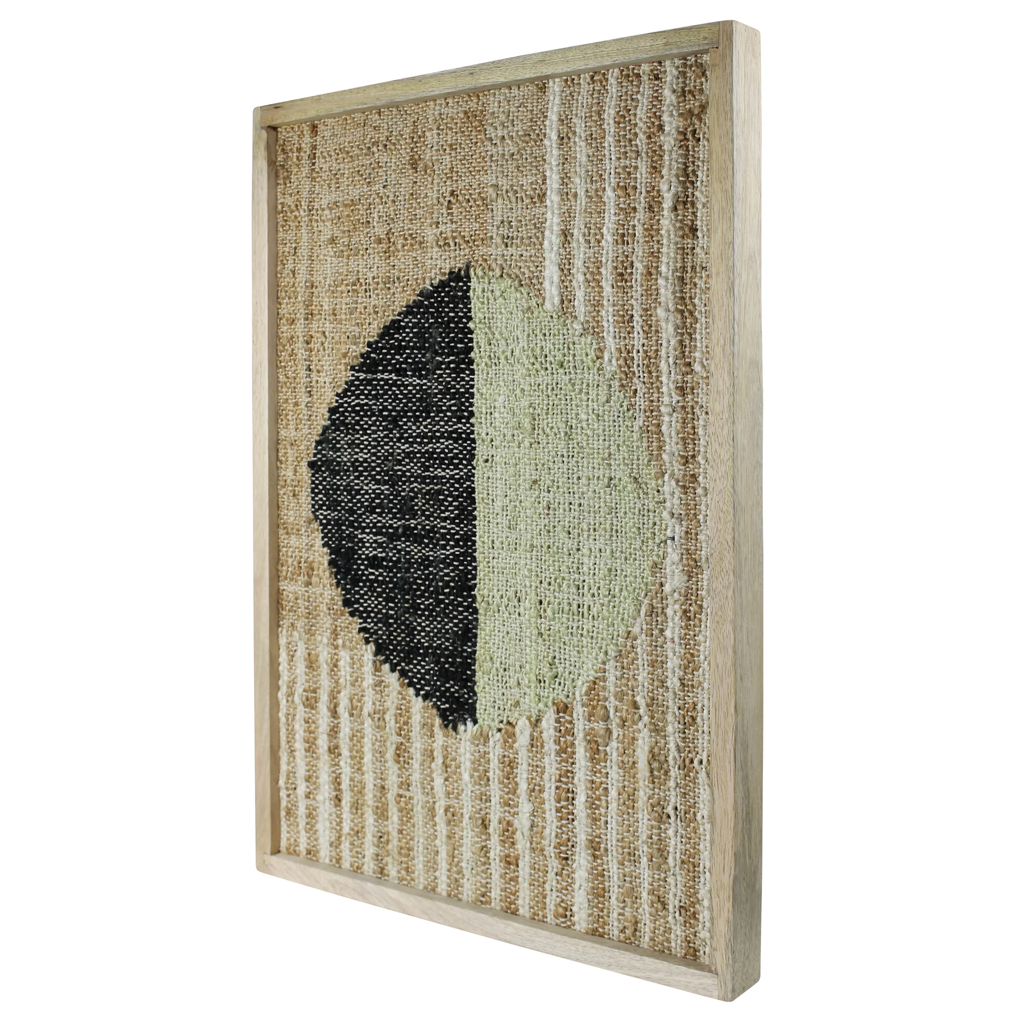 Mana Woven Wall Art, Bisected Circle By HomArt - Image 3