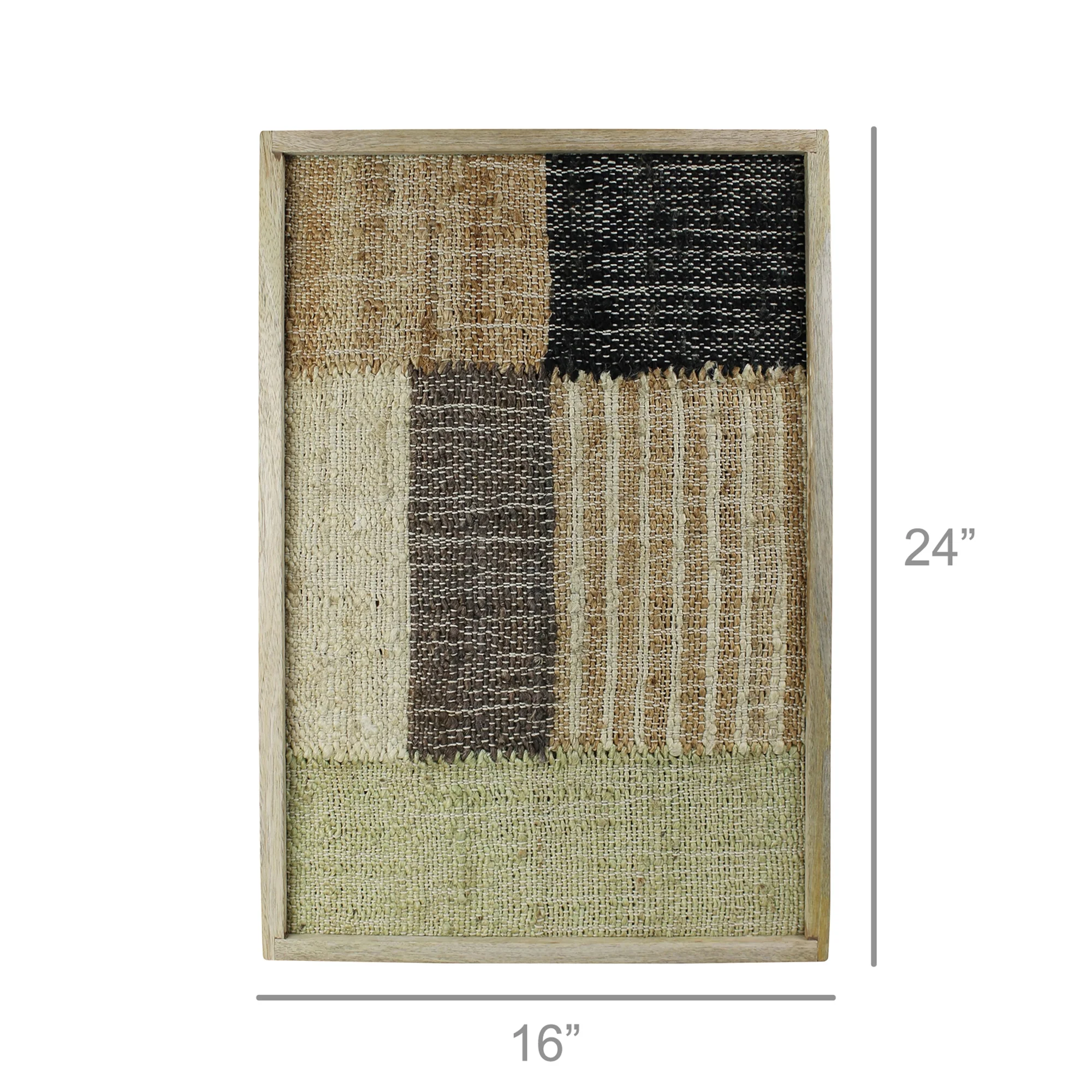 Mana Woven Wall Art, Color Blocks By HomArt - Image 3