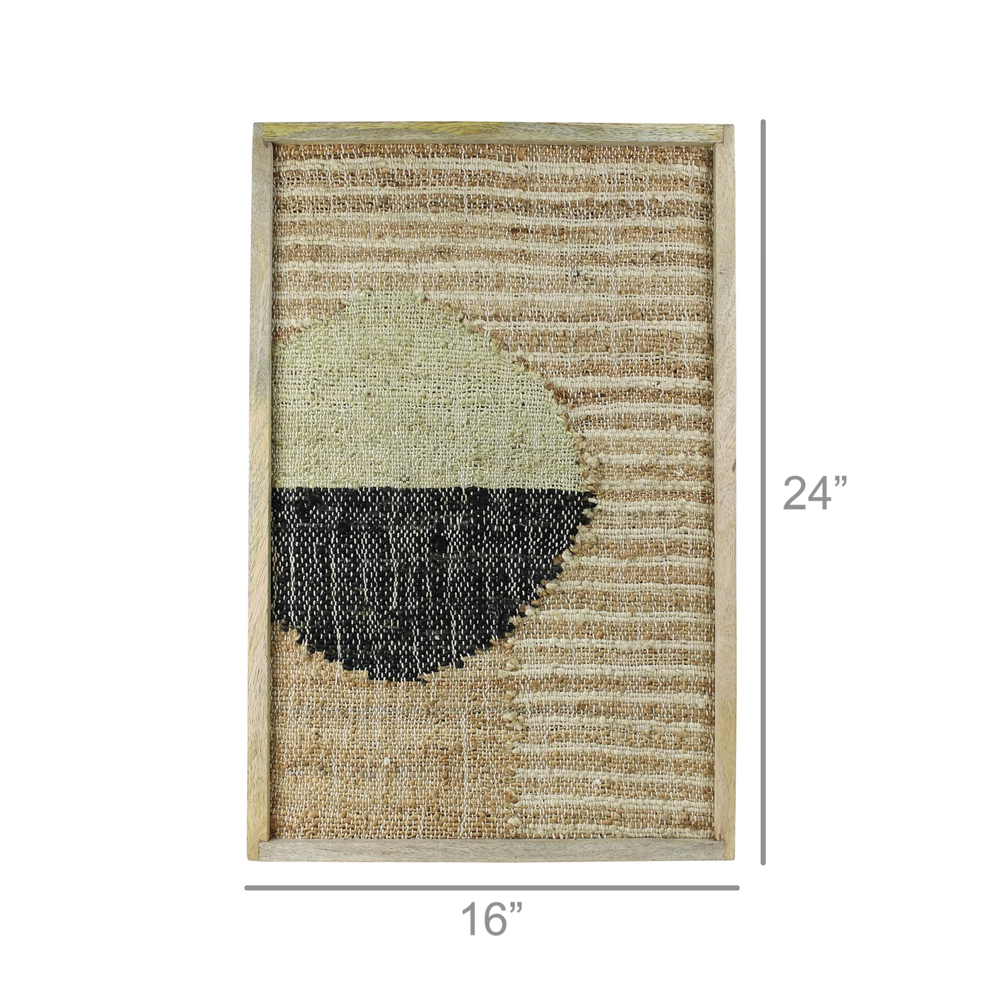 Mana Woven Wall Art, Off-center Circle By HomArt - Image 3