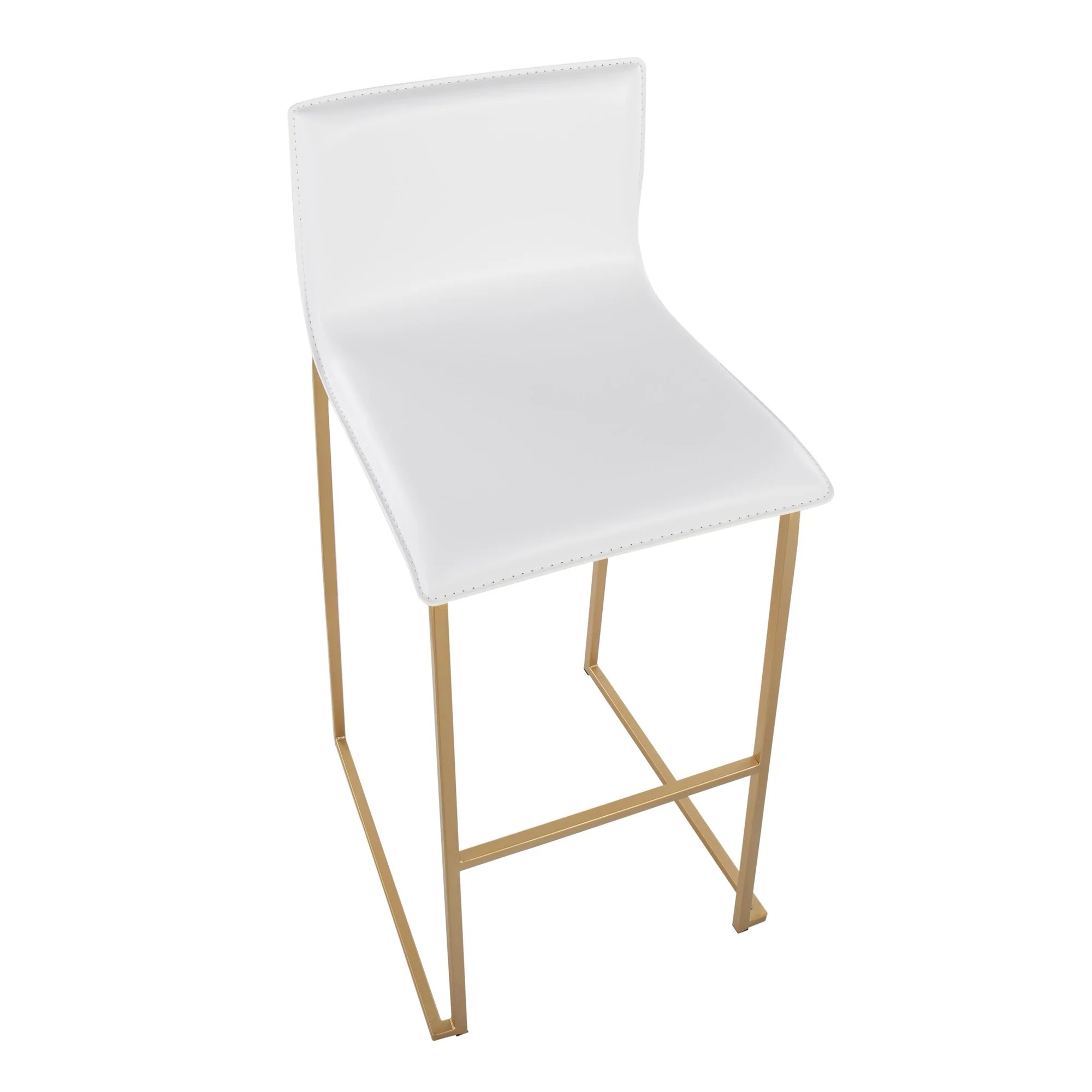 Mara Barstool - Set of 2                       Gold White By LumiSource - Image 7