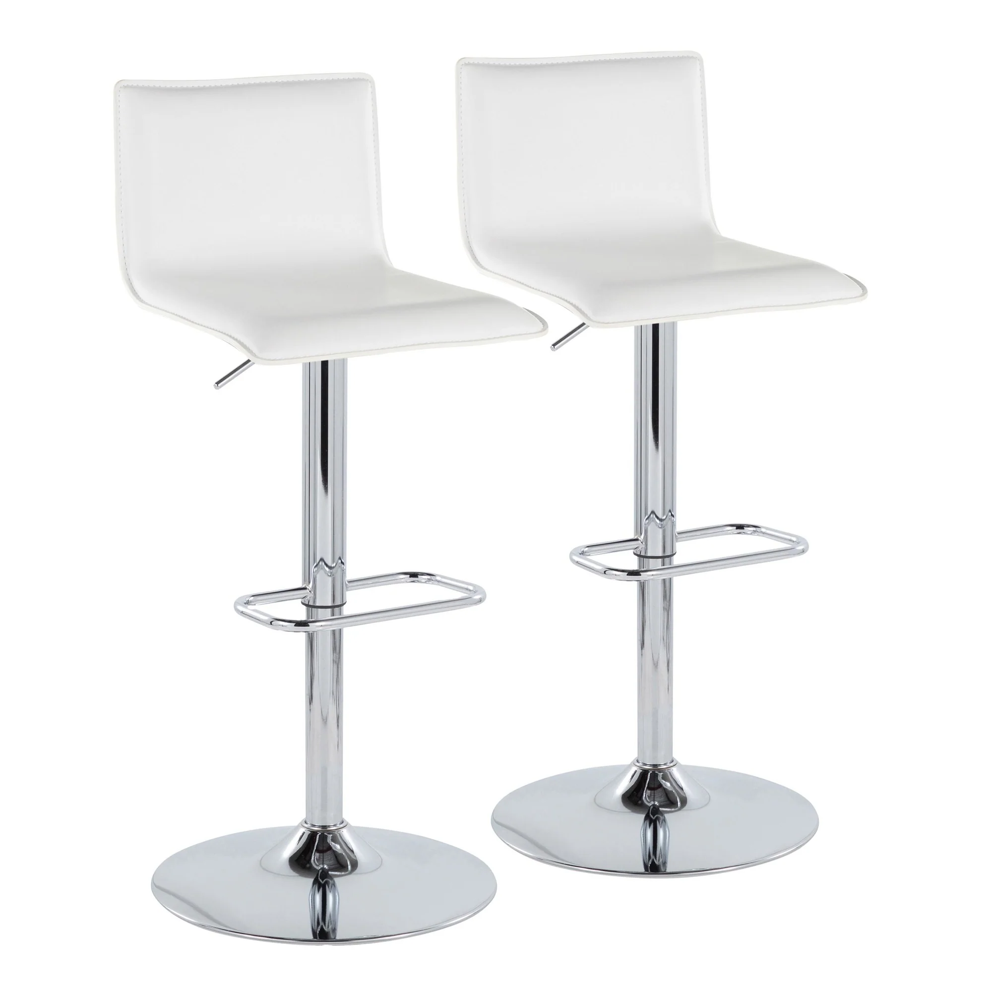 Mara Upholstered Adjustable Barstool - Set of 2 By LumiSource - BS-MARAUPPU-RR2 CHRBK2 - Image 25