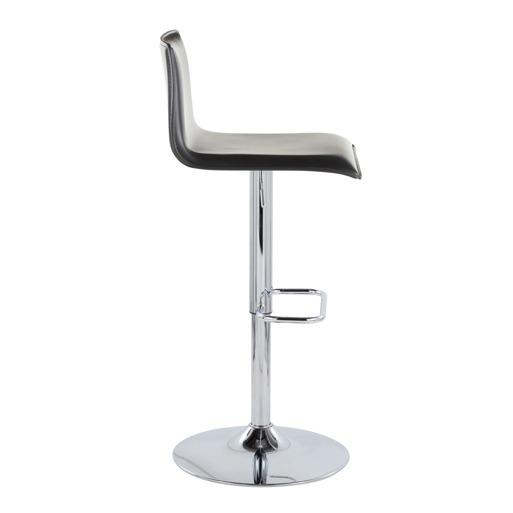 Mara Upholstered Adjustable Barstool - Set of 2 By LumiSource - BS-MARAUPPU-RR2 CHRBK2 - Image 7