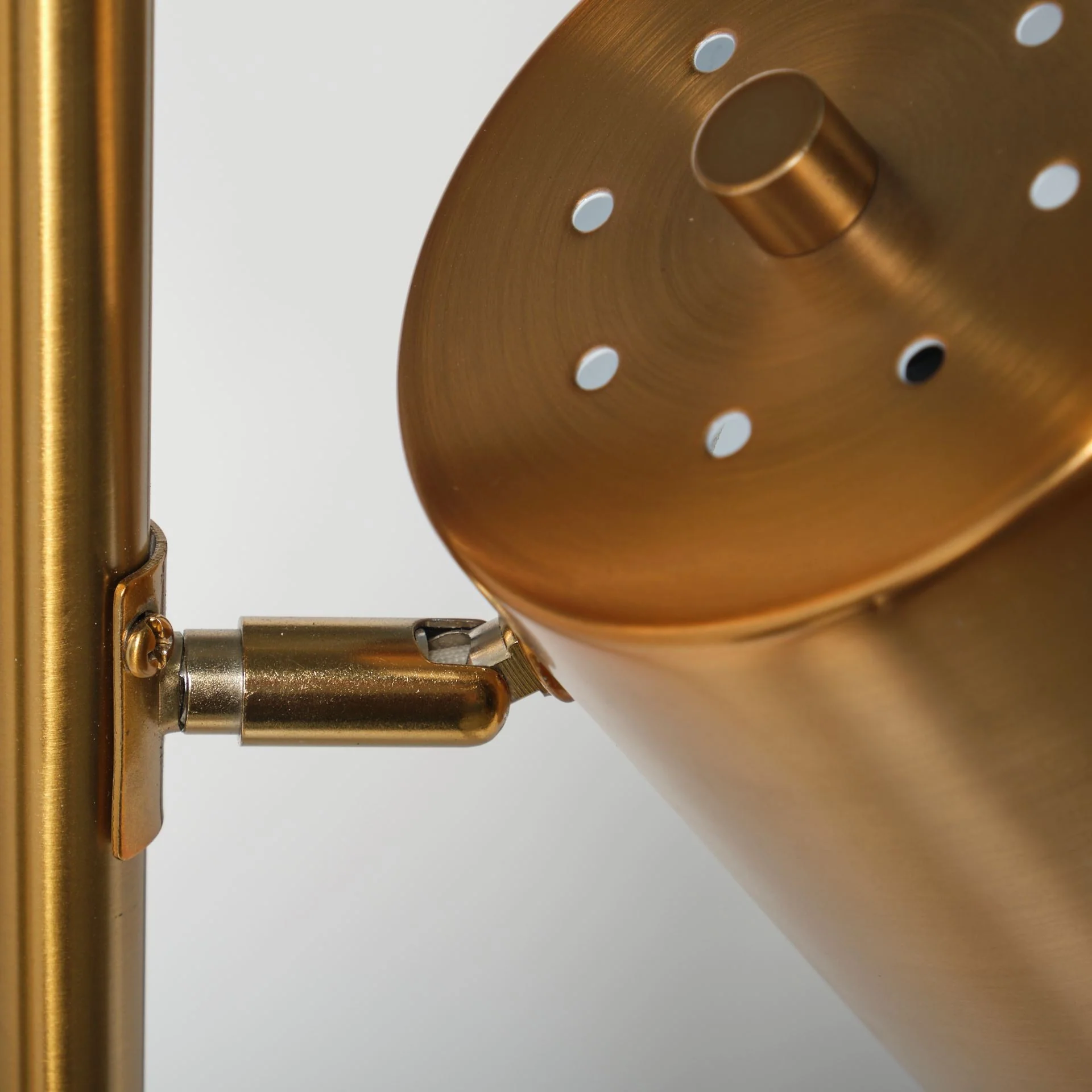 Marble Base Gold Floor Lamp By Homeroots - Image 7