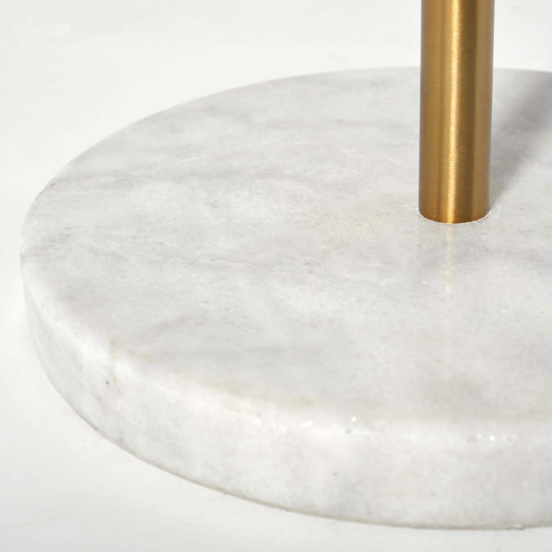 Marble Base Gold Floor Lamp By Homeroots - Image 8