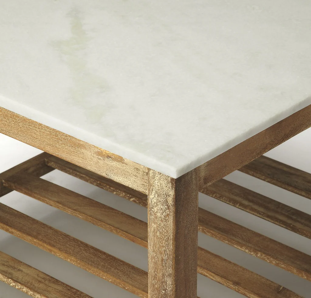 Marble Bunching Coffee Table By Homeroots - Image 3