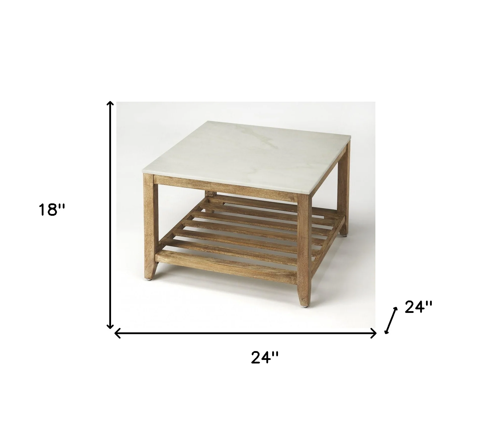 Marble Bunching Coffee Table By Homeroots - Image 4