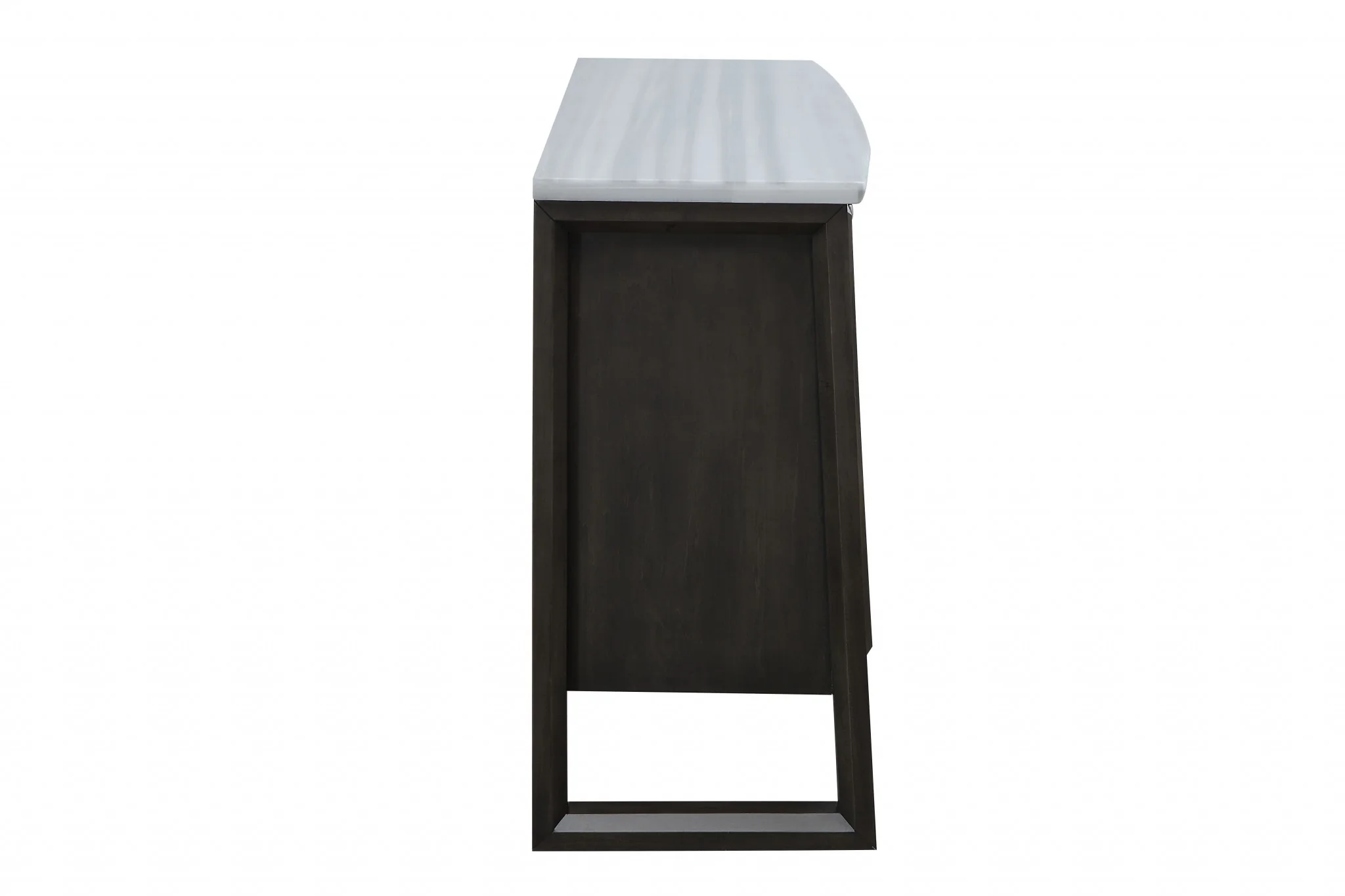 Marble Gray Oak Wood Marble Server By Homeroots - Image 3