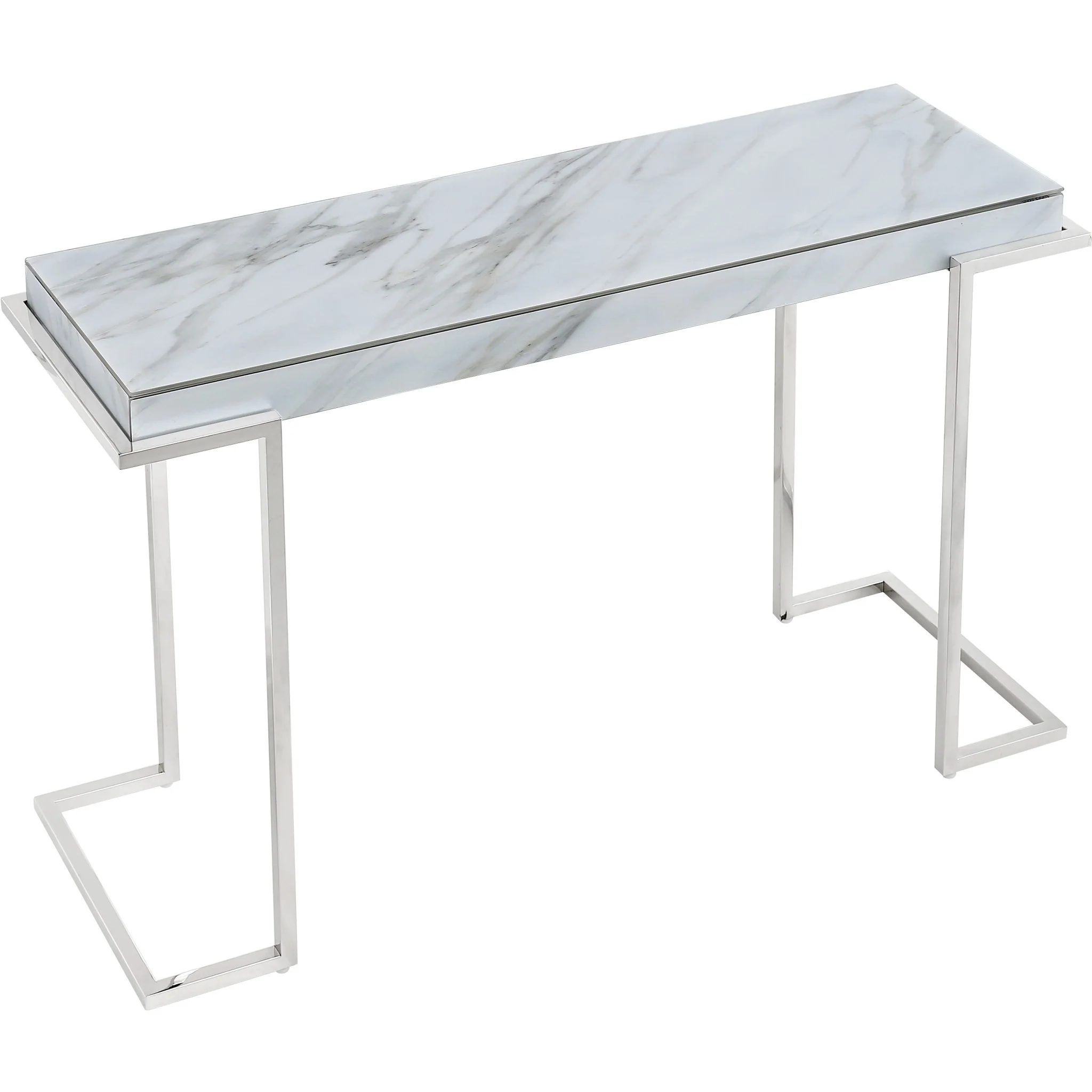 Marble Rectangular Console Table By Homeroots - Image 5